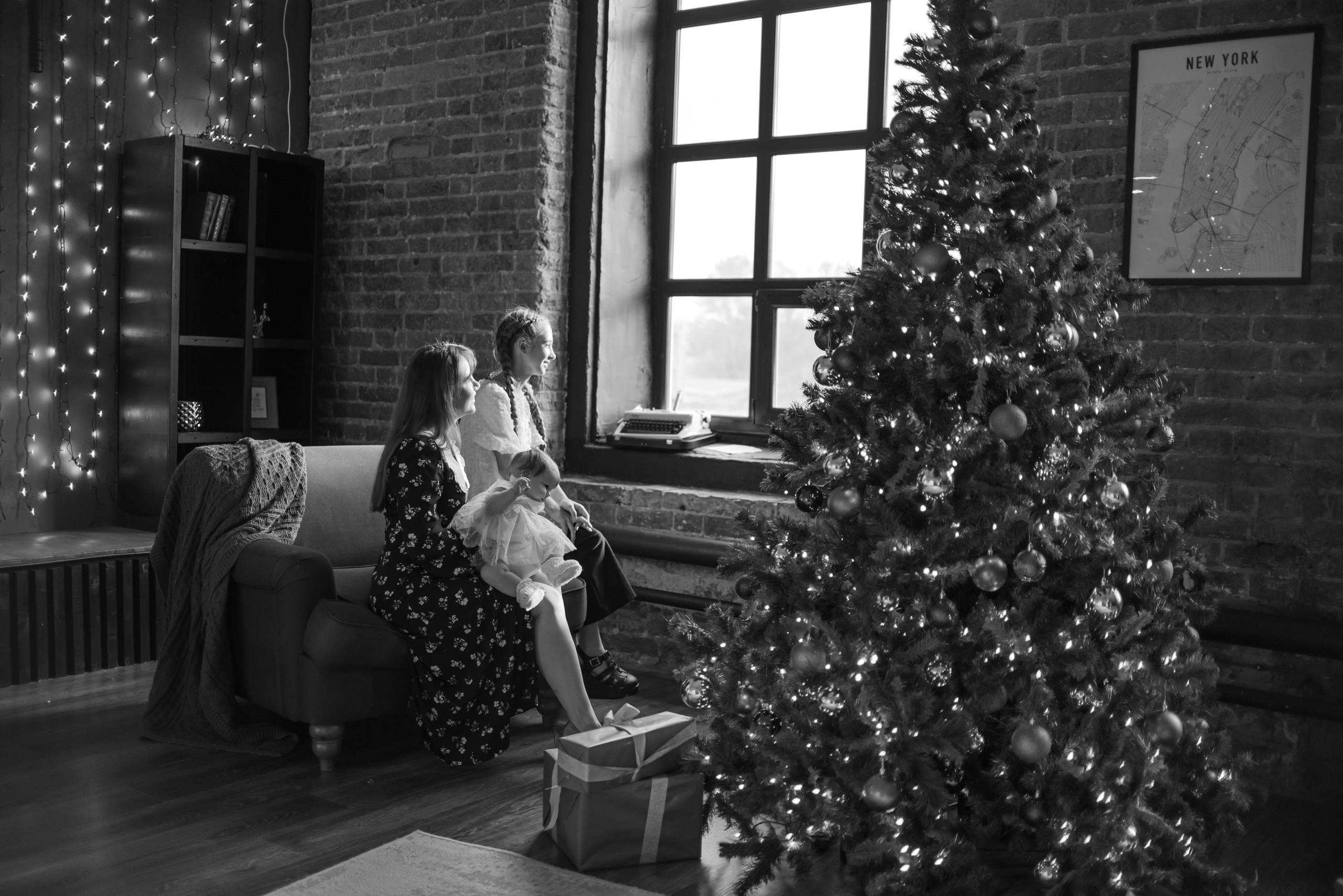 Новогодние фотосессии в студиях. Свадебный и семейный фотограф Екатерина Пушан. Москва, Балашиха, Железнодорожный, Солнечногорск