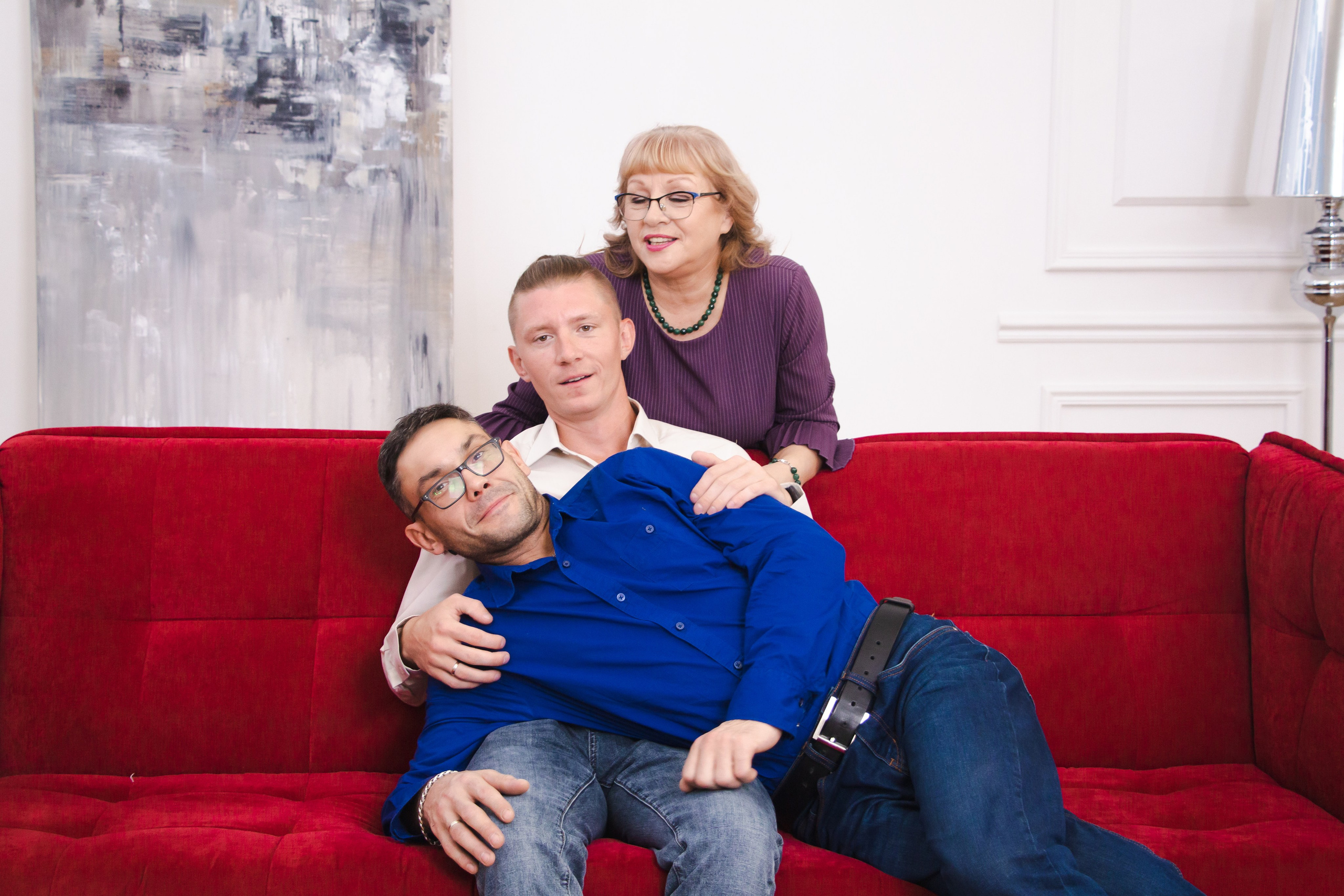 Тепло большой семьи — семейная фотосессия в студии, Екатеринбург. Фотограф в Екатеринбурге Пойгина Елена