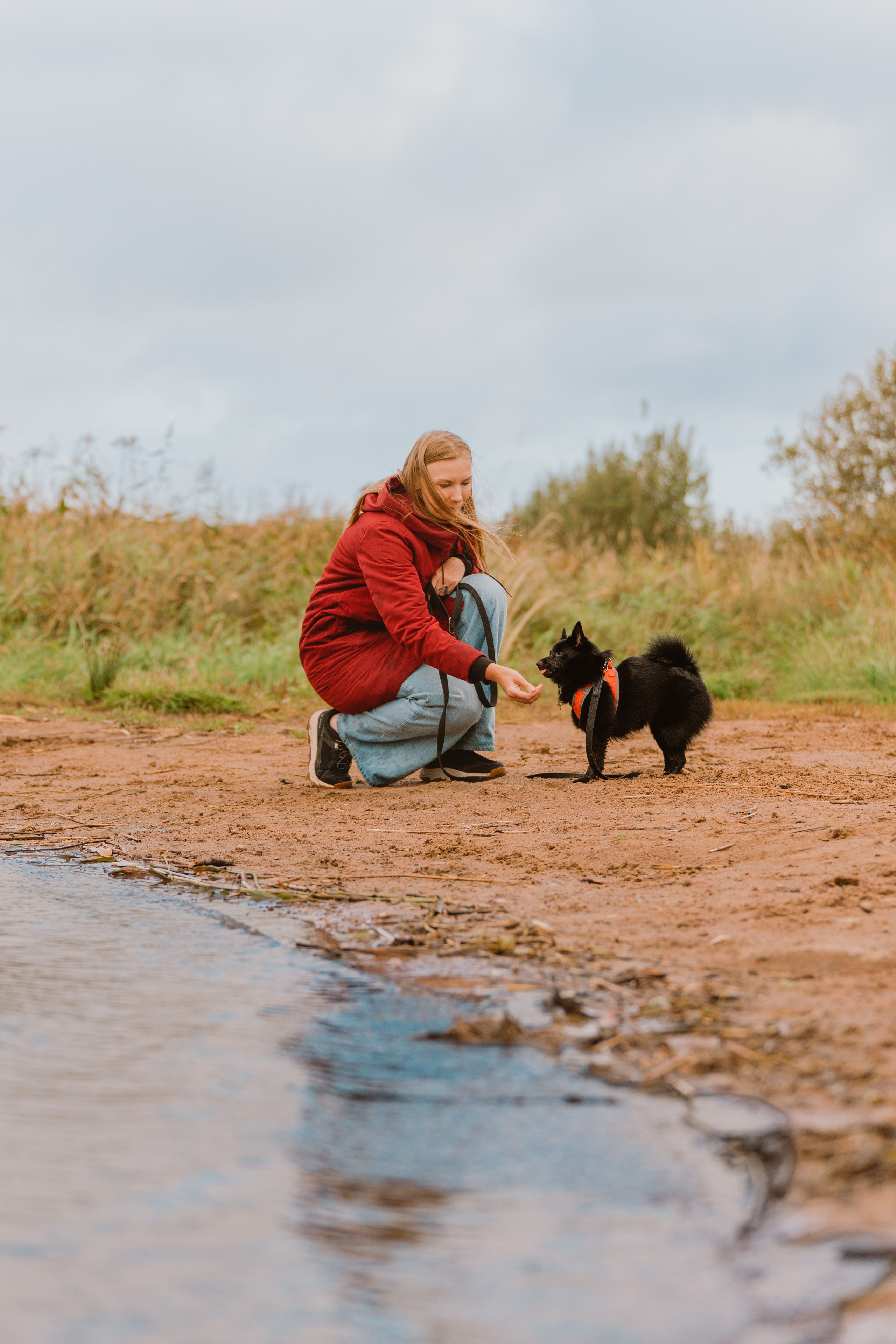 Евгения и Акула. Фотограф анималист в Спб недорого Олеся Майорова