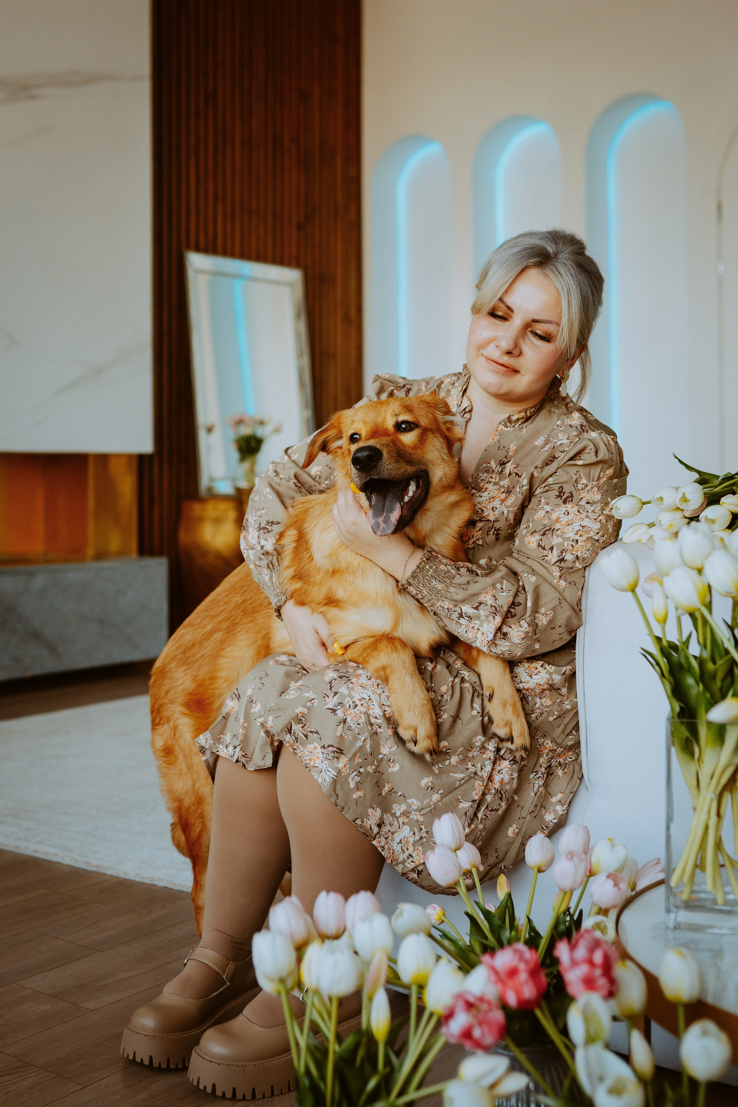 Рэй, Кузя, Ольга и Александр. Фотограф анималист в Спб недорого Олеся Майорова