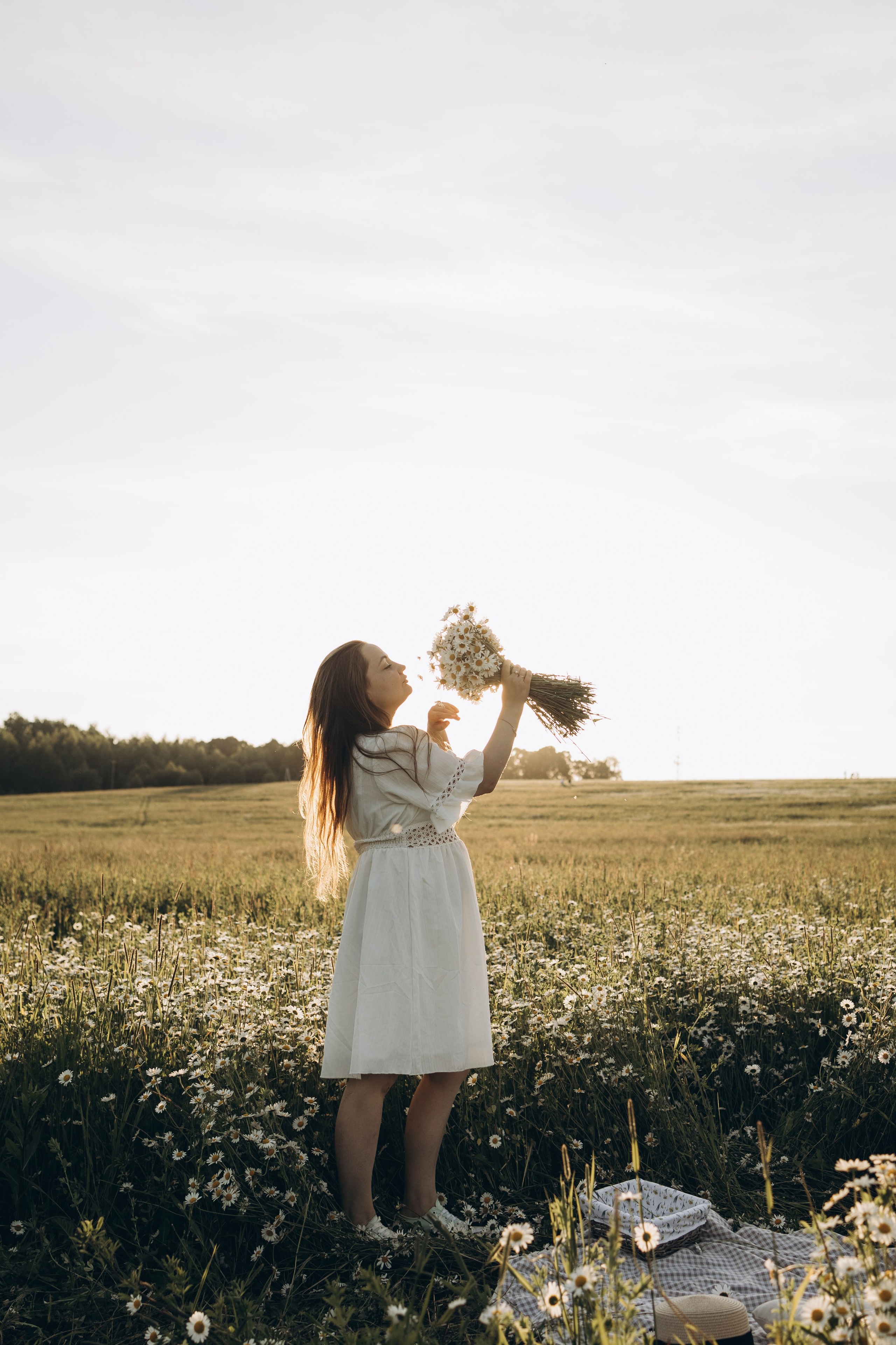 Маша и ромашки. Семейный фотограф в Москве Виктория Ястребинская
