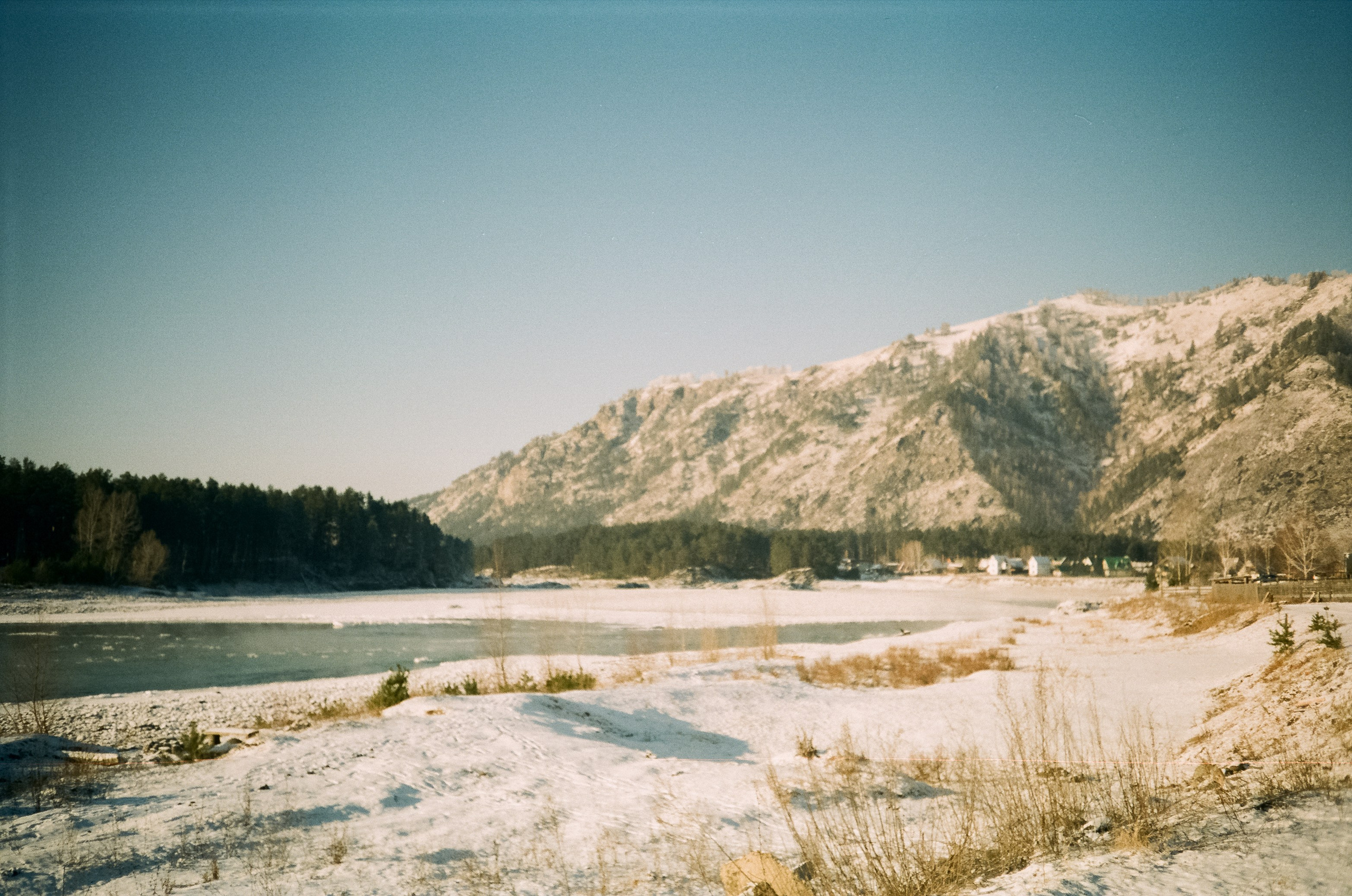 Бережок первый день, мост Бирюзовая Катунь / 10 декабря 2023 года (-25