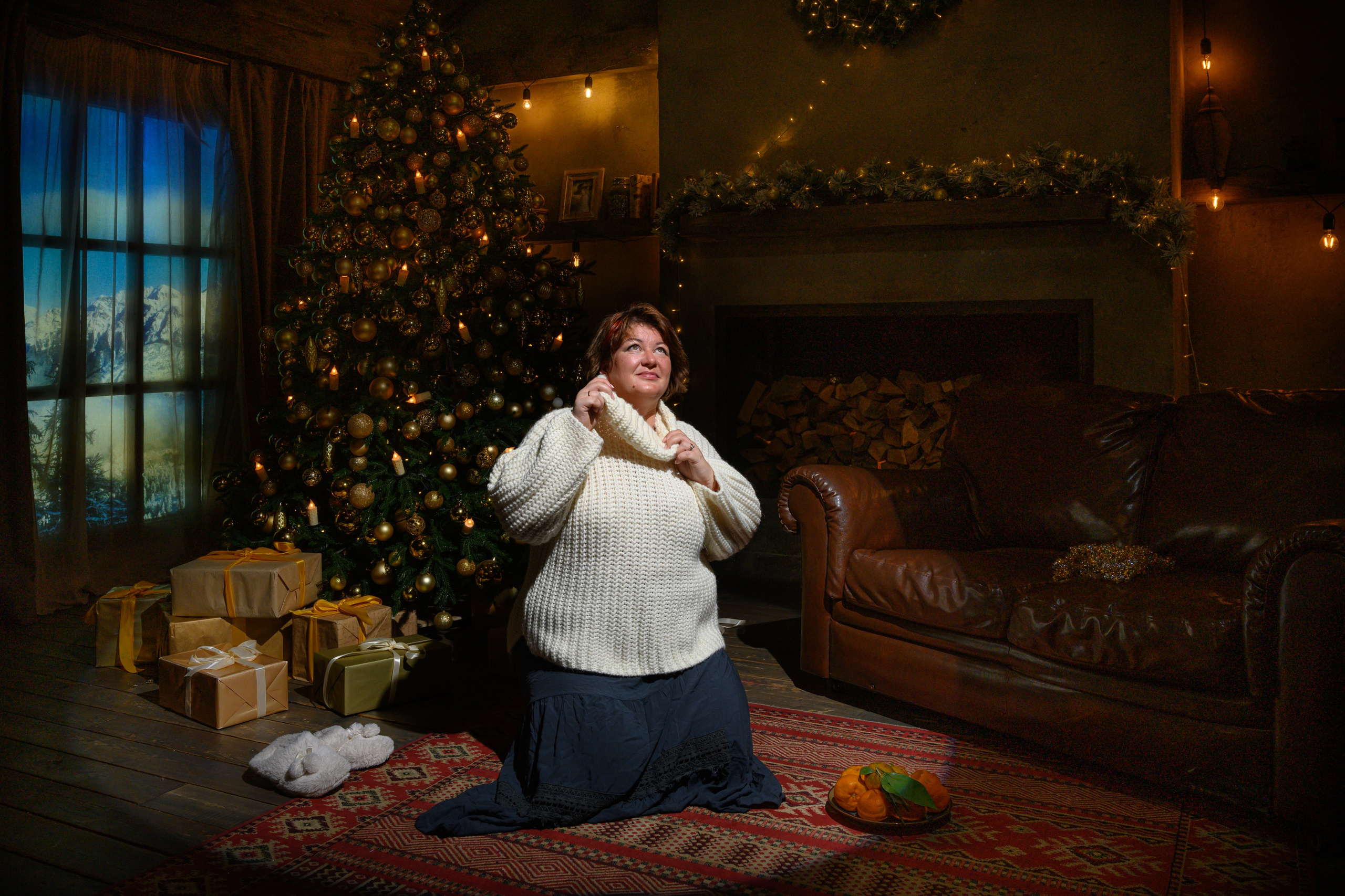 Светлана: Новогодний фотосет. Фотограф Андрей Зикеев, фотостудия AzArt Studio в Москве