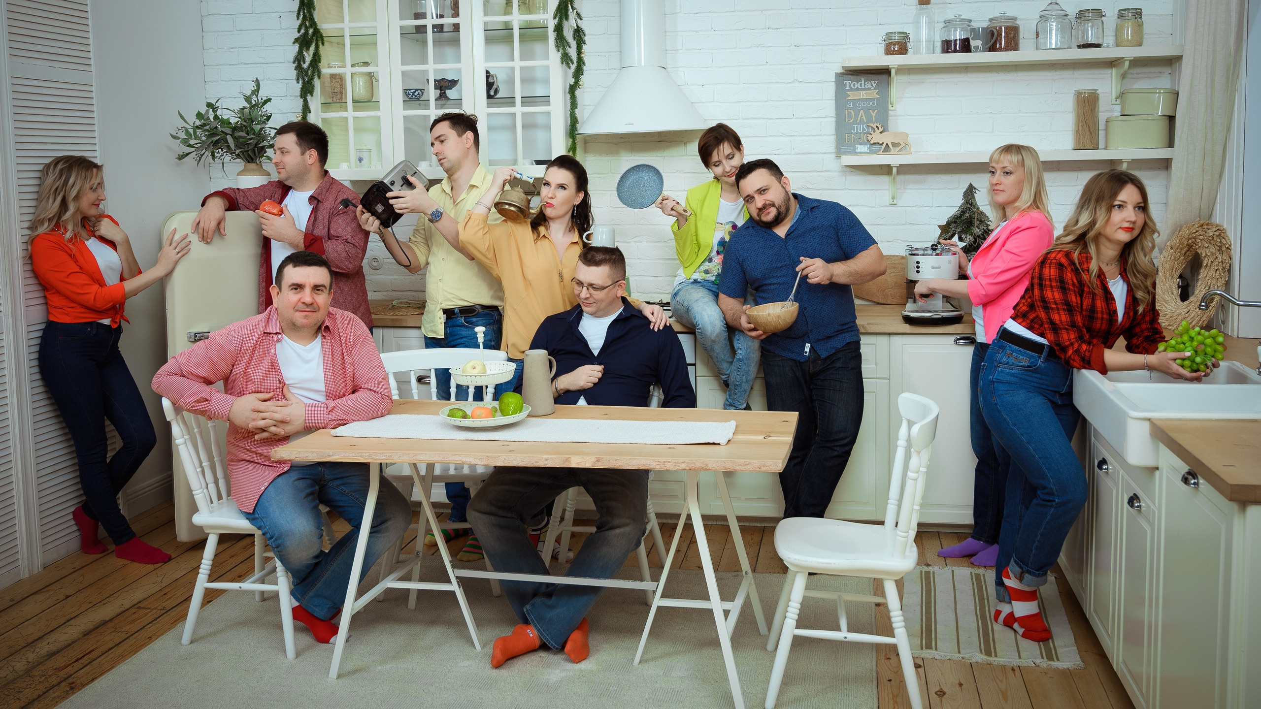 фотосессия для компании друзей в студии