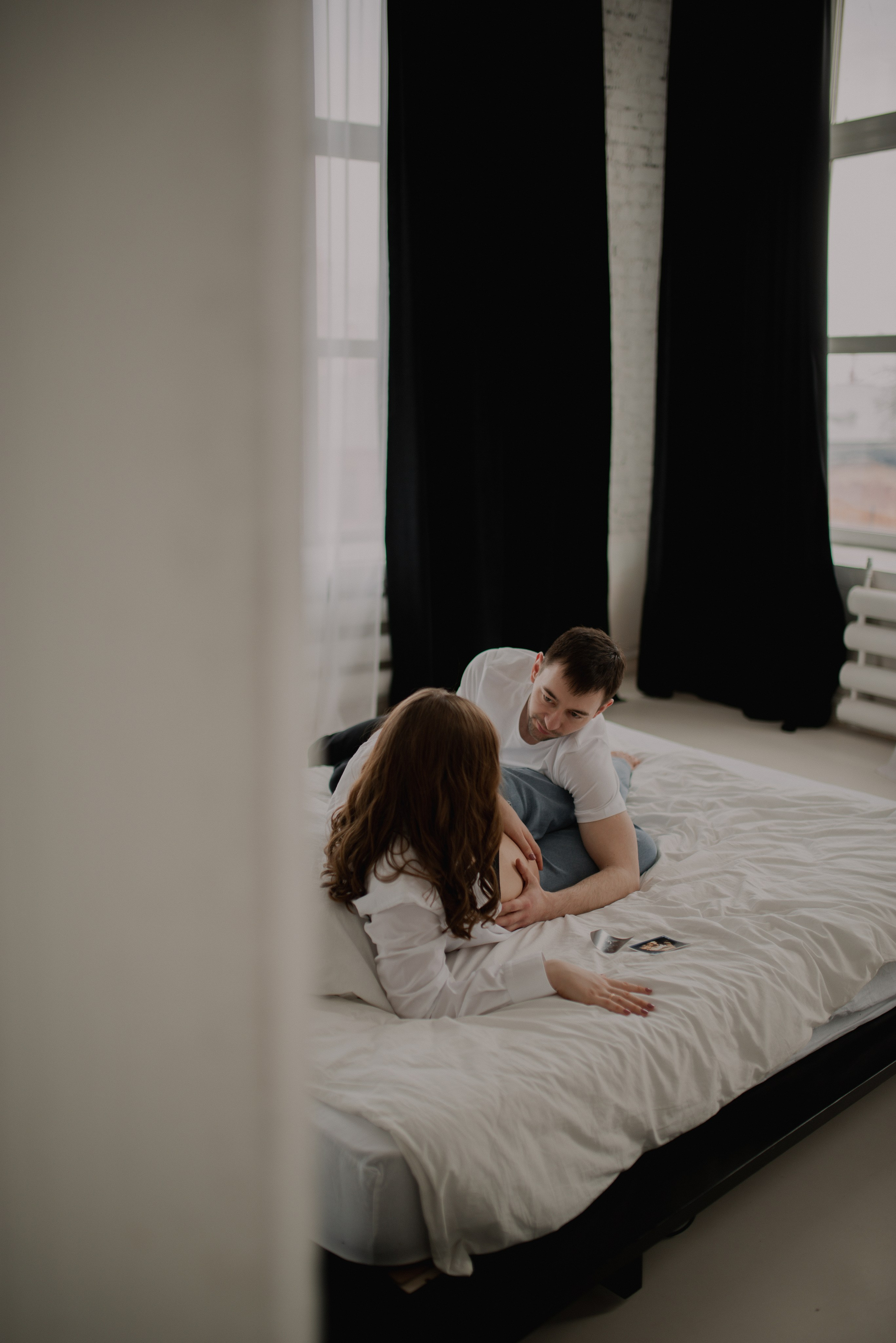 Фотосессия беременности в студии Бутово. Семейная фотосессия Бутово Москва фотограф Алина Морщагина