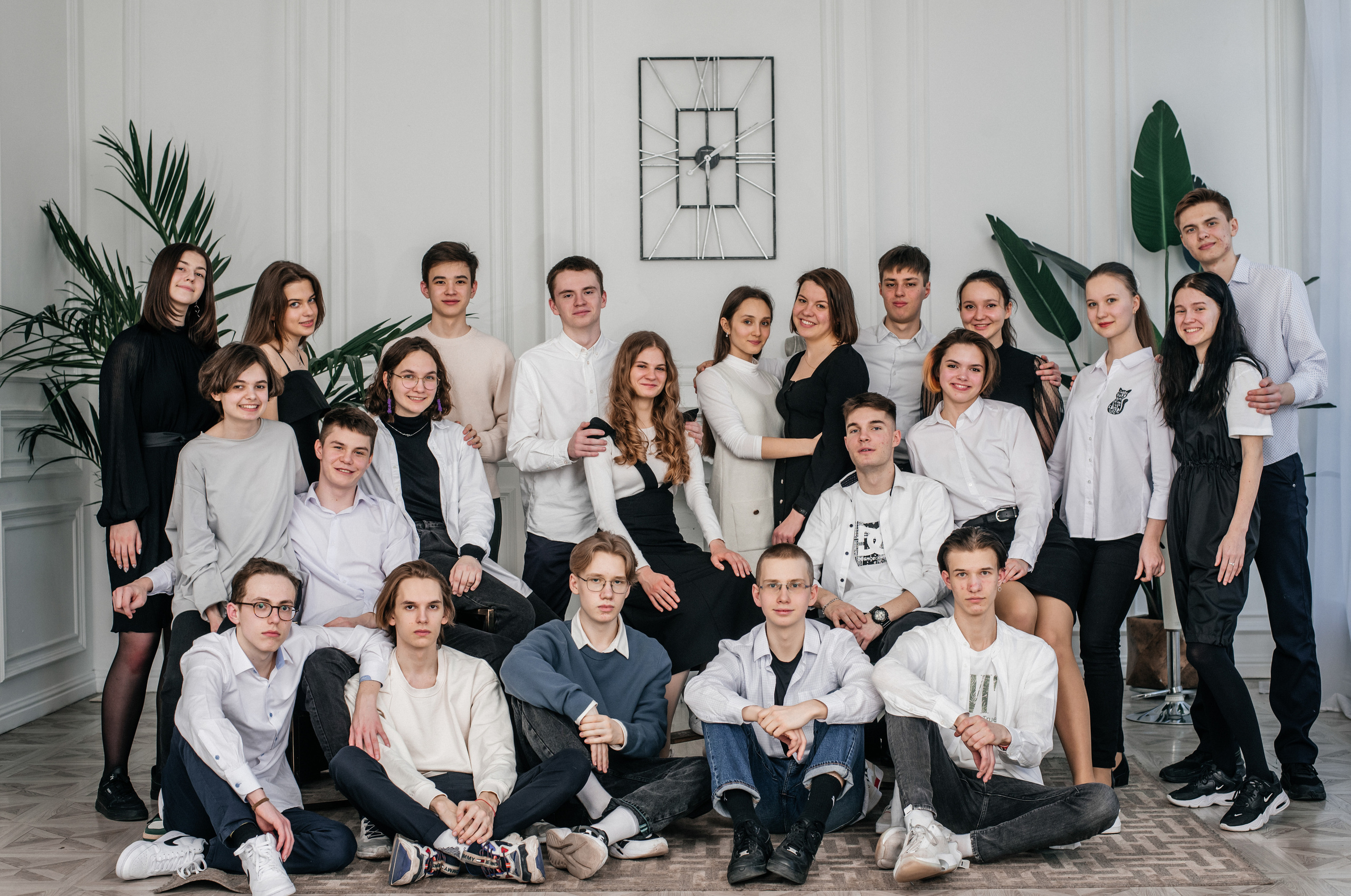 Студийная съемка для выпускного альбома. 