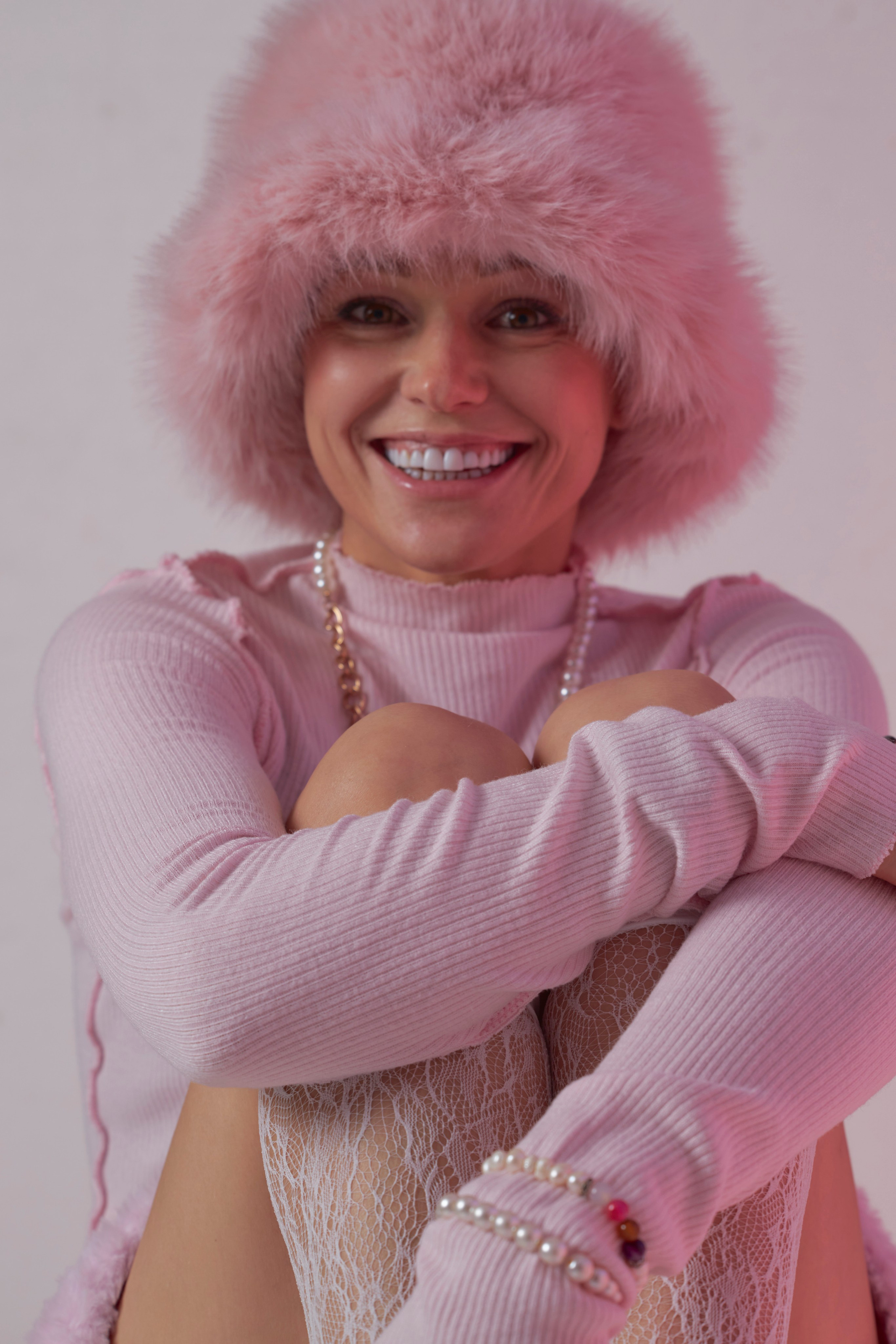 Фотосессия в студии с цветным светом. Анна Потявина. Фотограф Москва