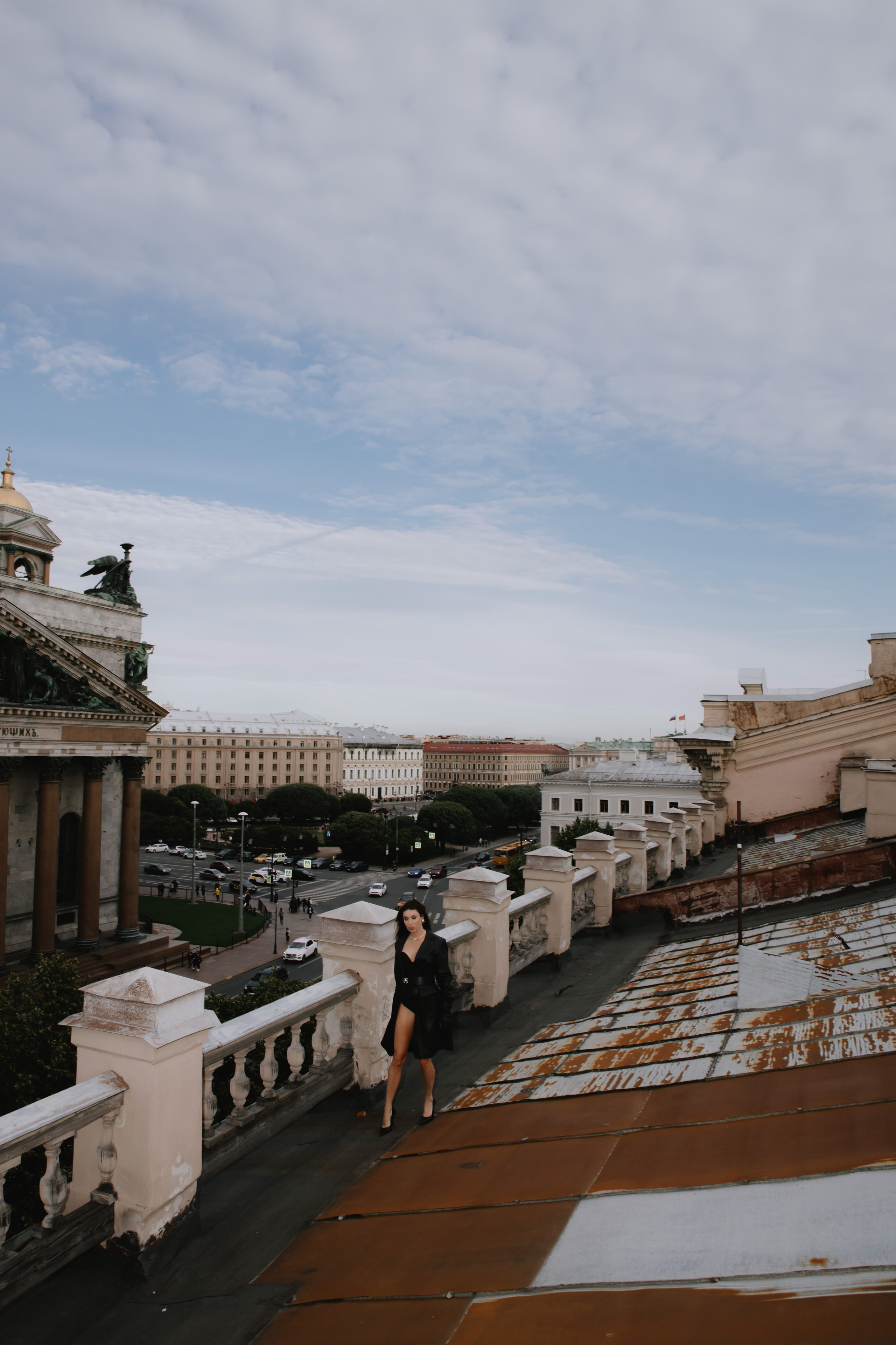 Вероника (съемка на крыше). Фотограф в Москве и Санкт-Петербурге Дарина