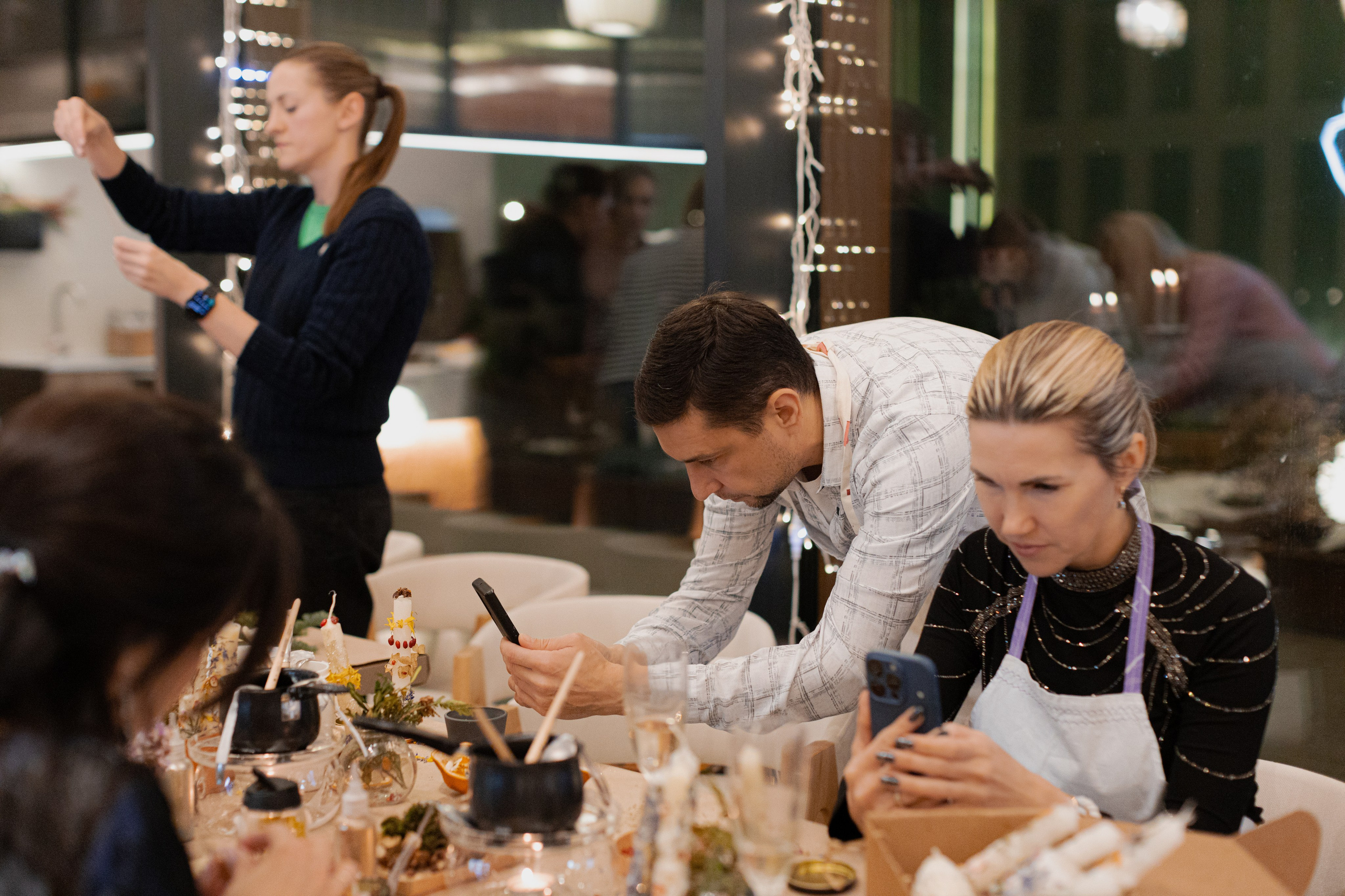 Мк свечи и венок (новогодний корпоратив). Анастасия Ракчеева Художник
