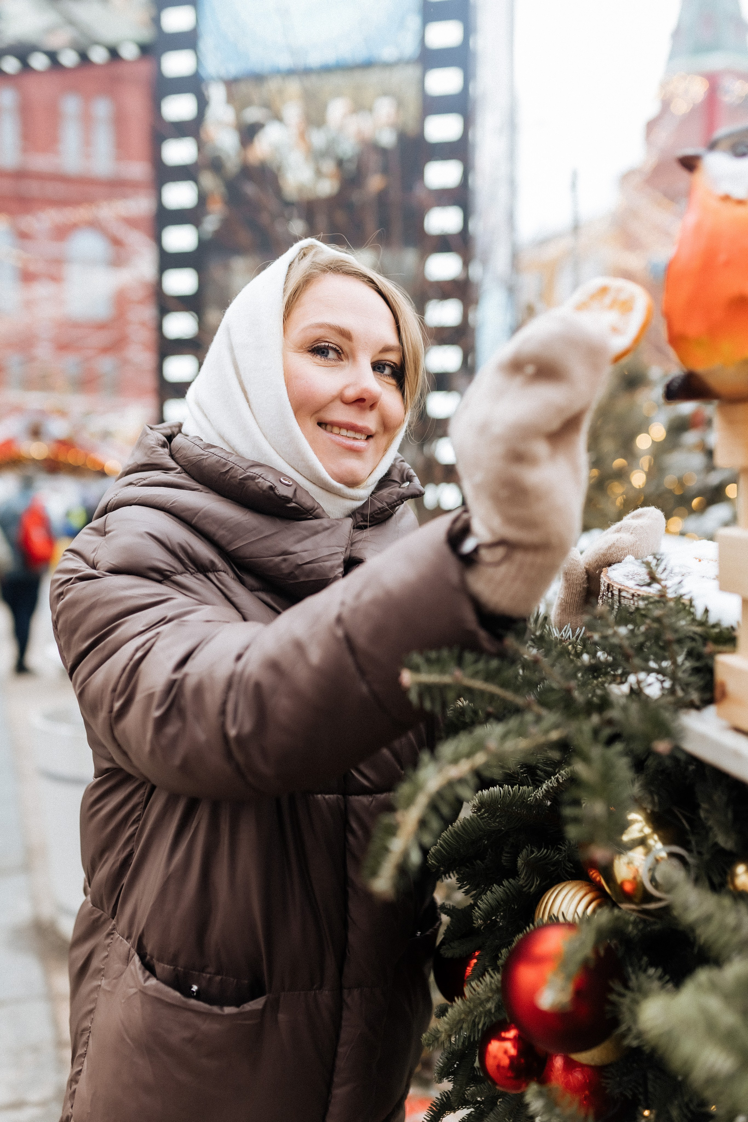 Новогодняя прогулка, ГУМ-ярмарка. Ира и Маша!. Профессиональный фотограф, Москва |Видное Елена Елизарова