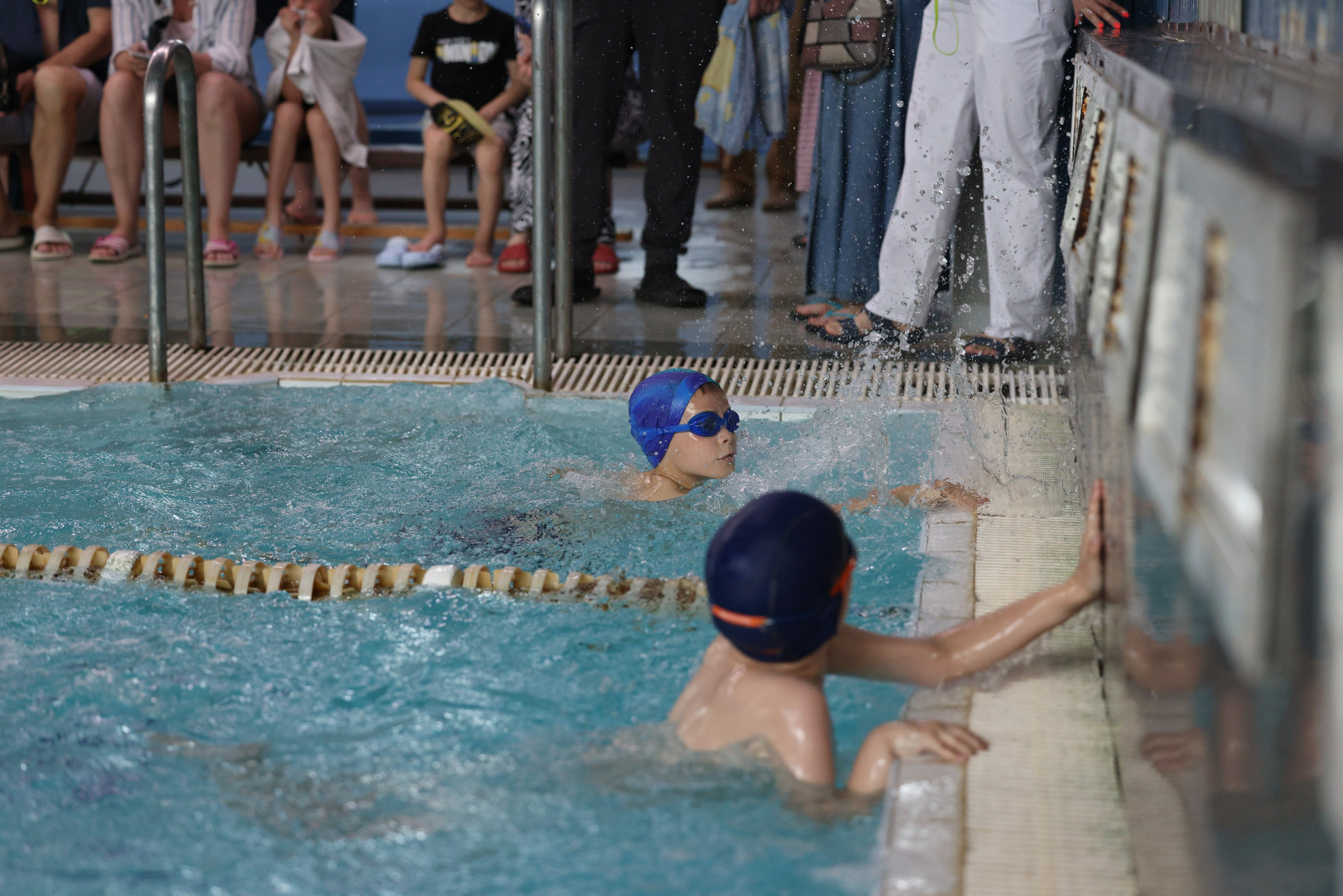 Веселый дельфин. Плавание. Дети 8-9 лет. Фотограф Александр Заломаев