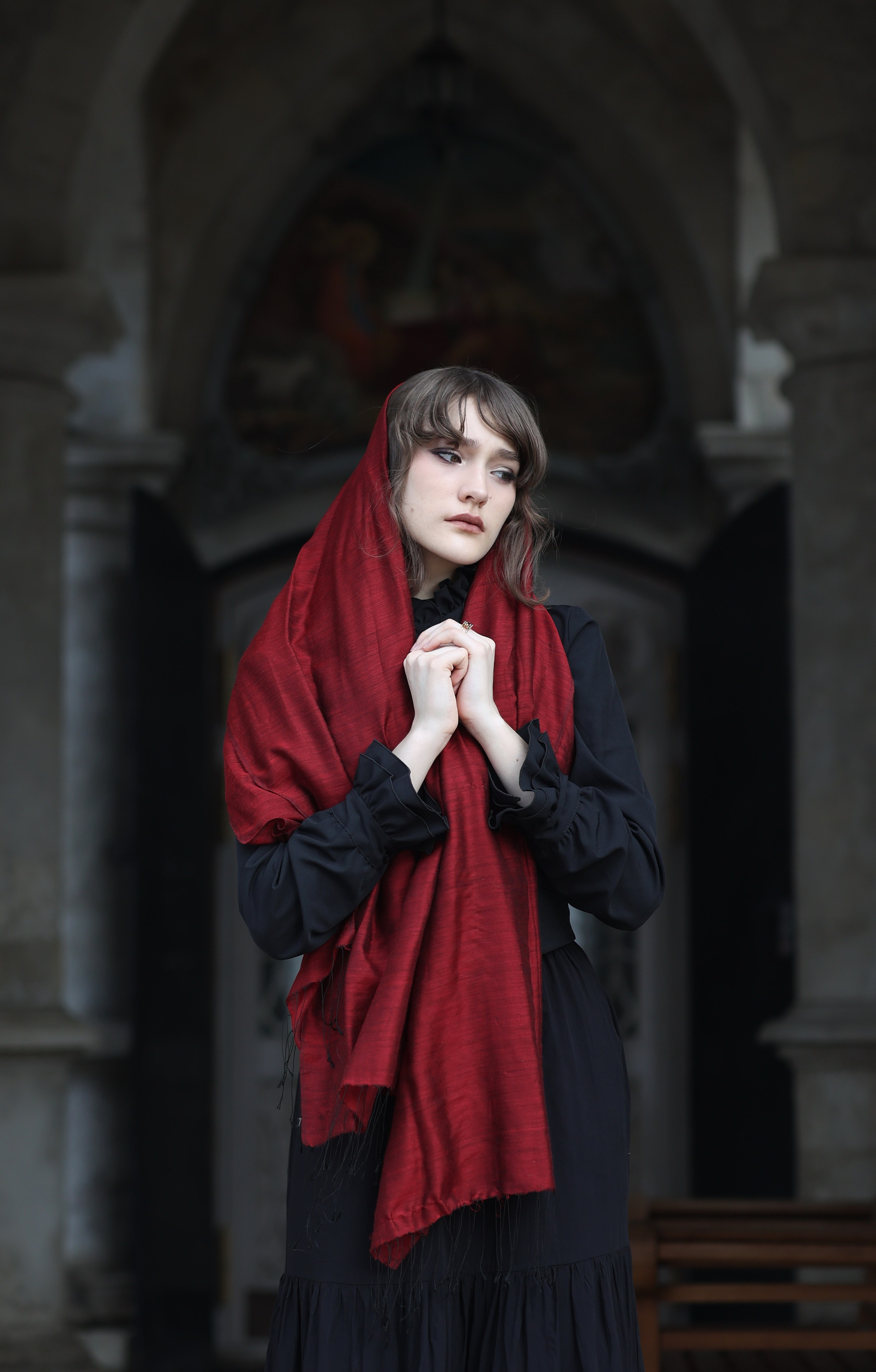 Дарья. Церковь в Быково. Портреты. Портретный фотограф Москва