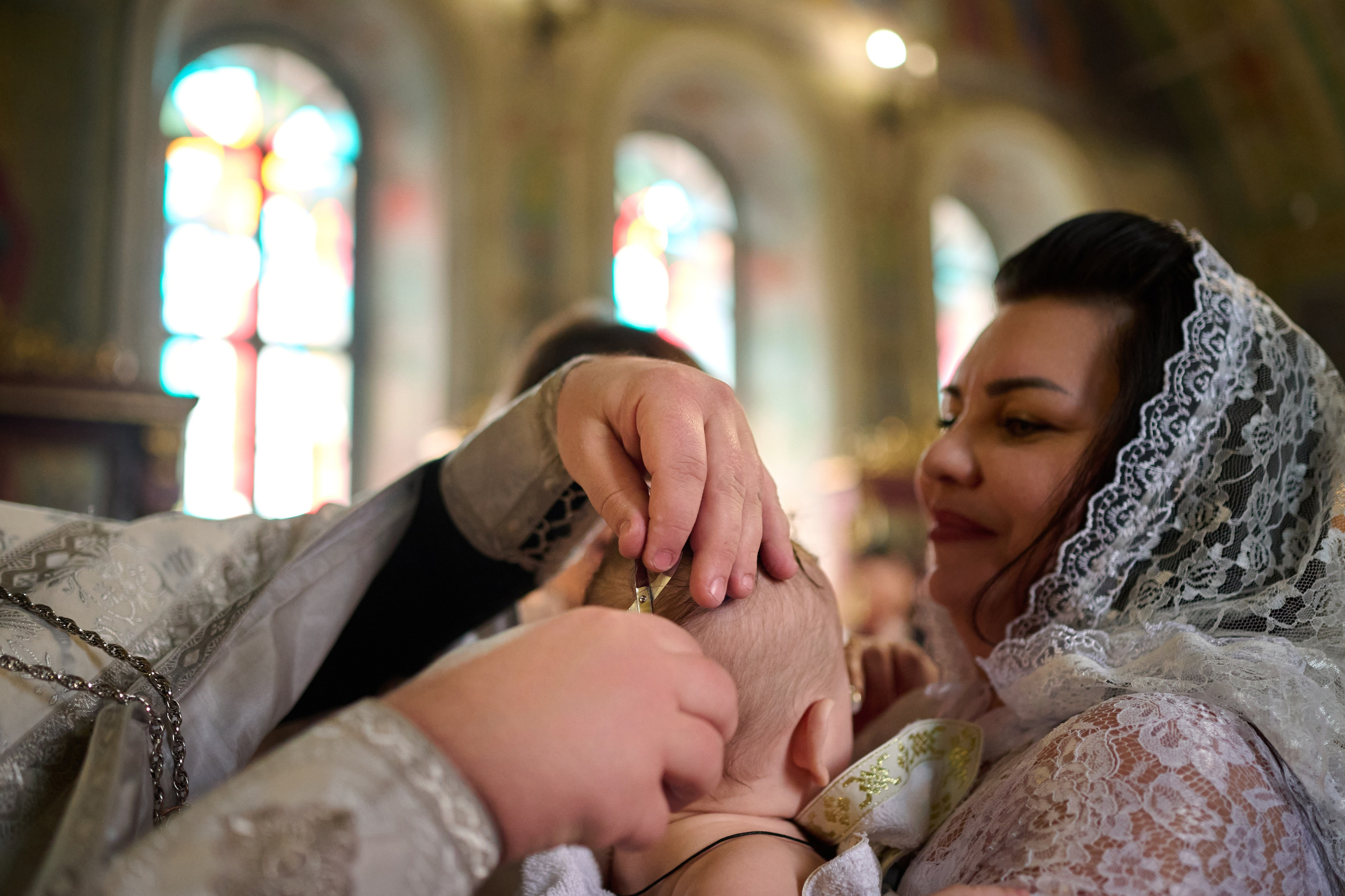 Фотосъемка крещения Саши. Профессиональный фотограф Старый Оскол, Губкин — свадьба, венчание, крещение, юбилей и день рождения