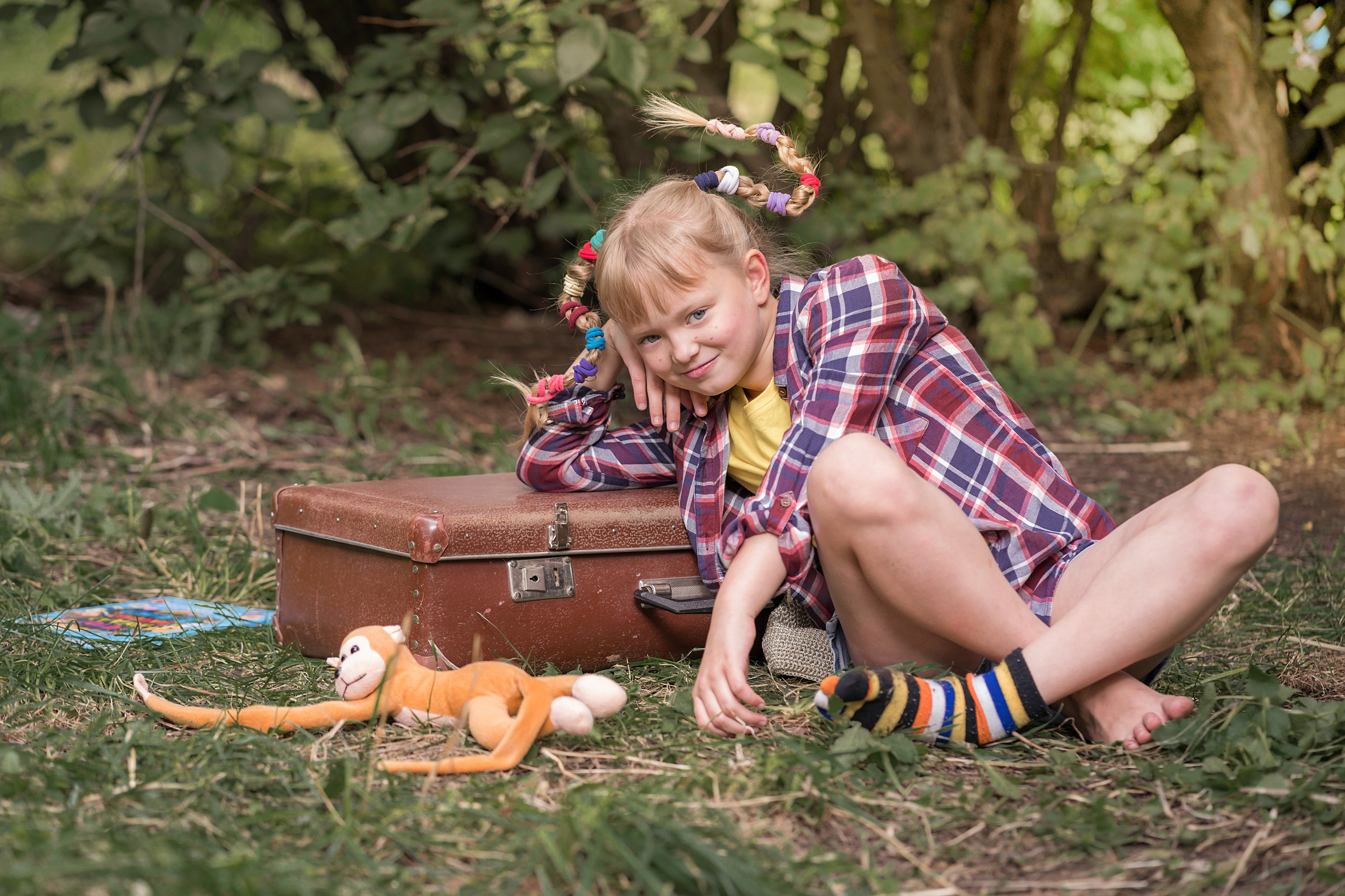 Творческая съёмка в стиле «ПЕППИ ДЛИННЫЙ ЧУЛОК». Свадебный и семейный фотограф Ольга Батова в Ярославле