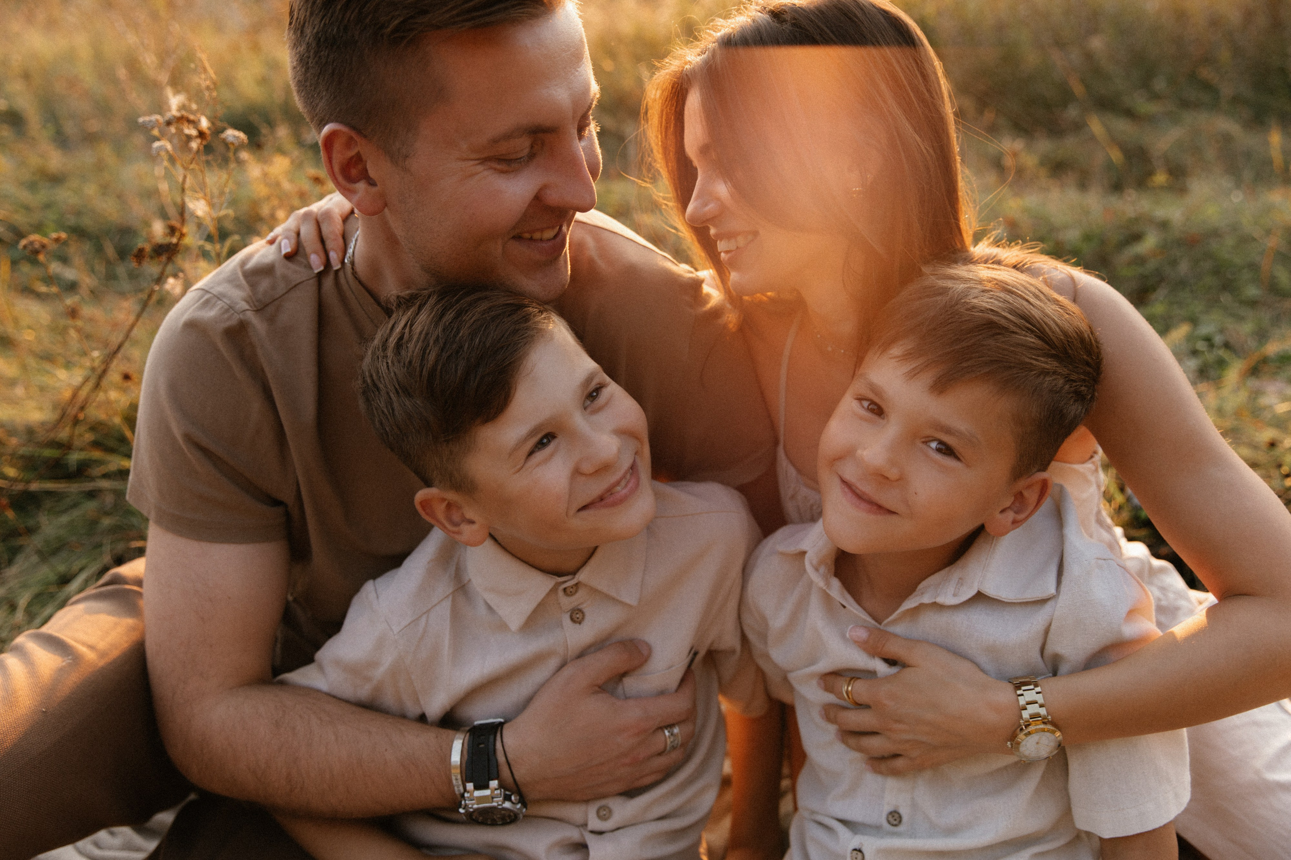 Летний вечер одной семьи. Фотограф Ульяна Дивина в Нижнем Новгороде и Нижегородской области