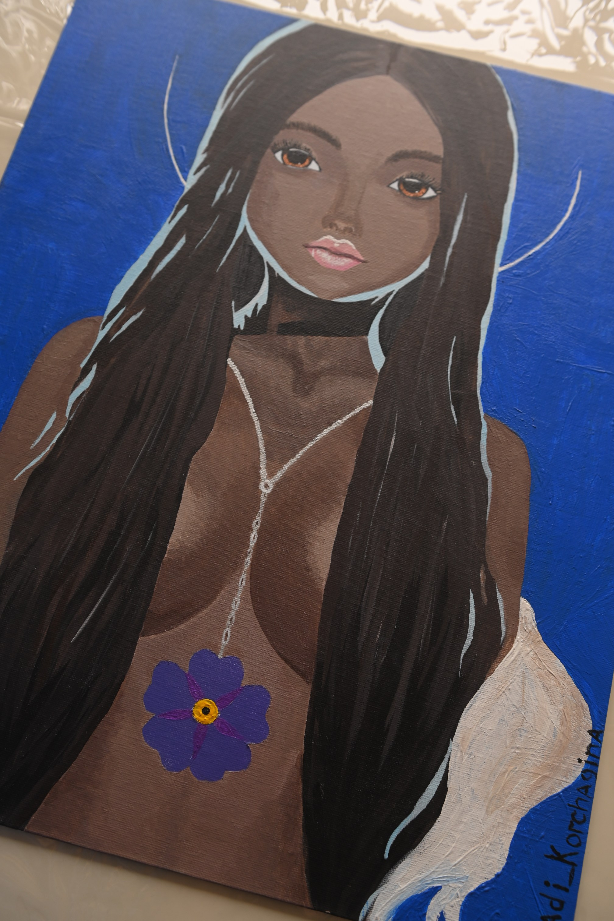 Незабудка. Художник интерьерных картин на заказ в Москве Nadi_Korchagina