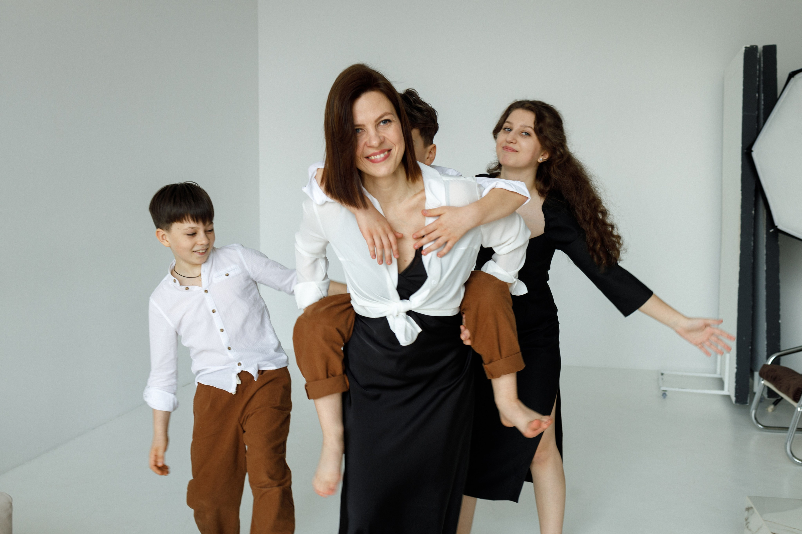 Анна с детьми. Фотограф Краснодар