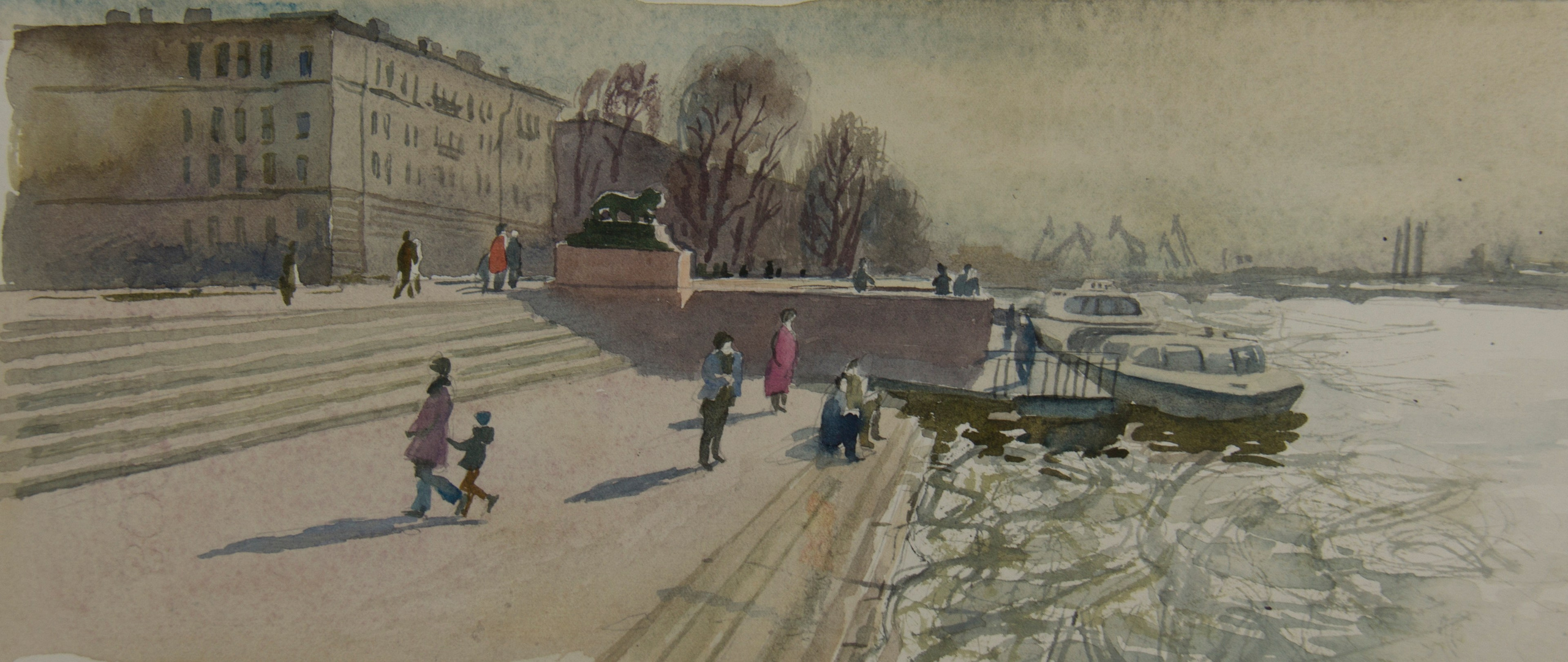 Город, графика. Ольга Васильева художник в Санкт-Петербурге