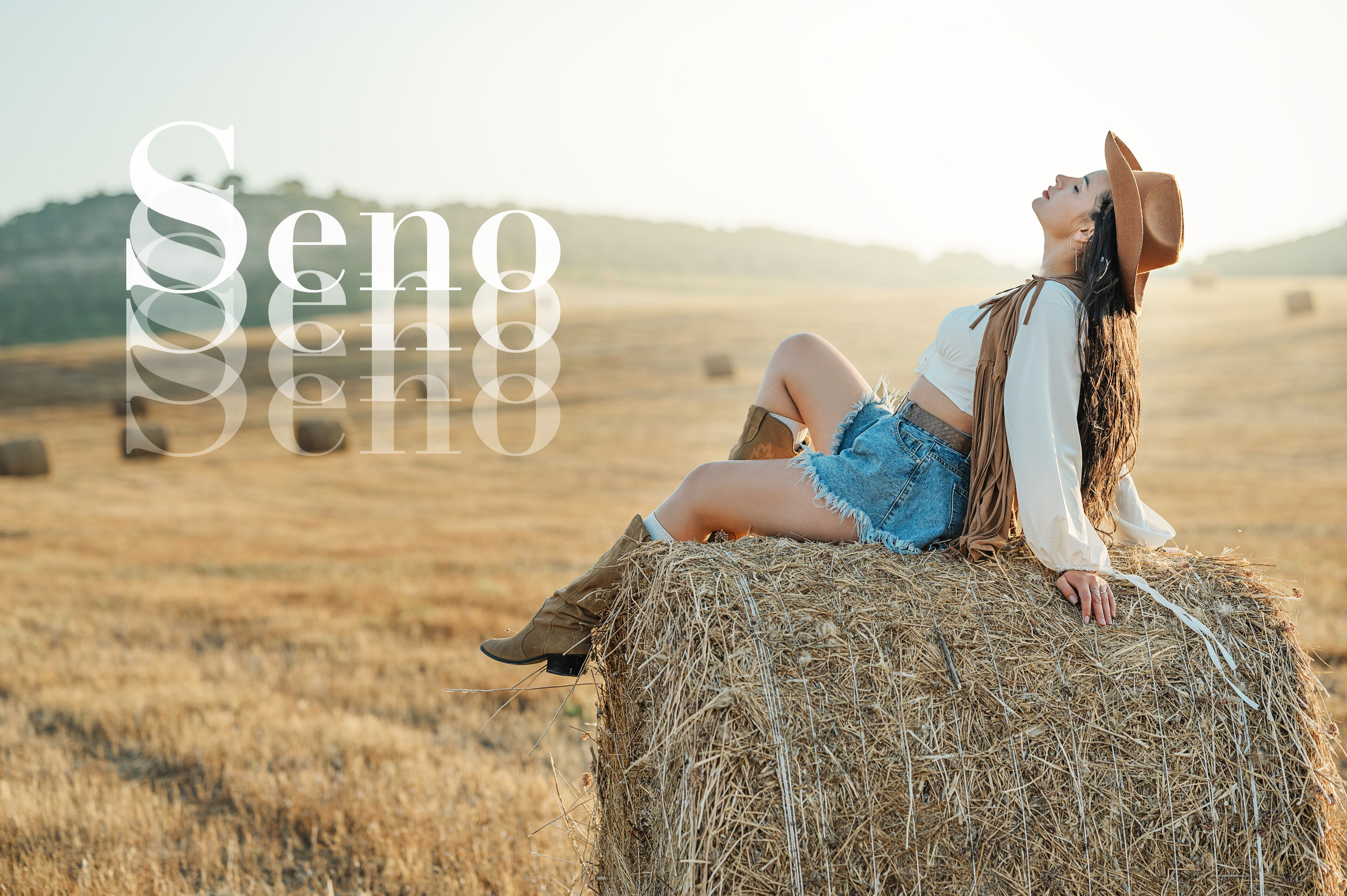 Фотосессия в стиле кантри с рулонами сена. Фотограф Симферополь Крым Ольга Топоривская