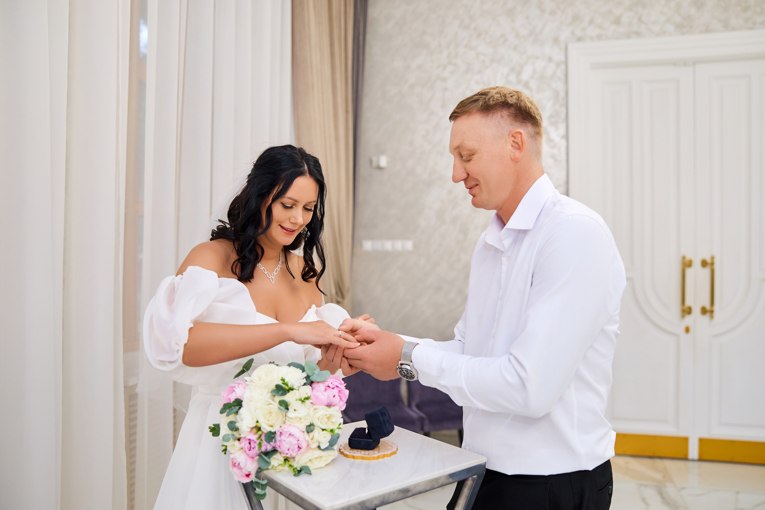 Свадебная фотосессия в Москва-Сити. Свадебный фотограф Сергей Колбинский