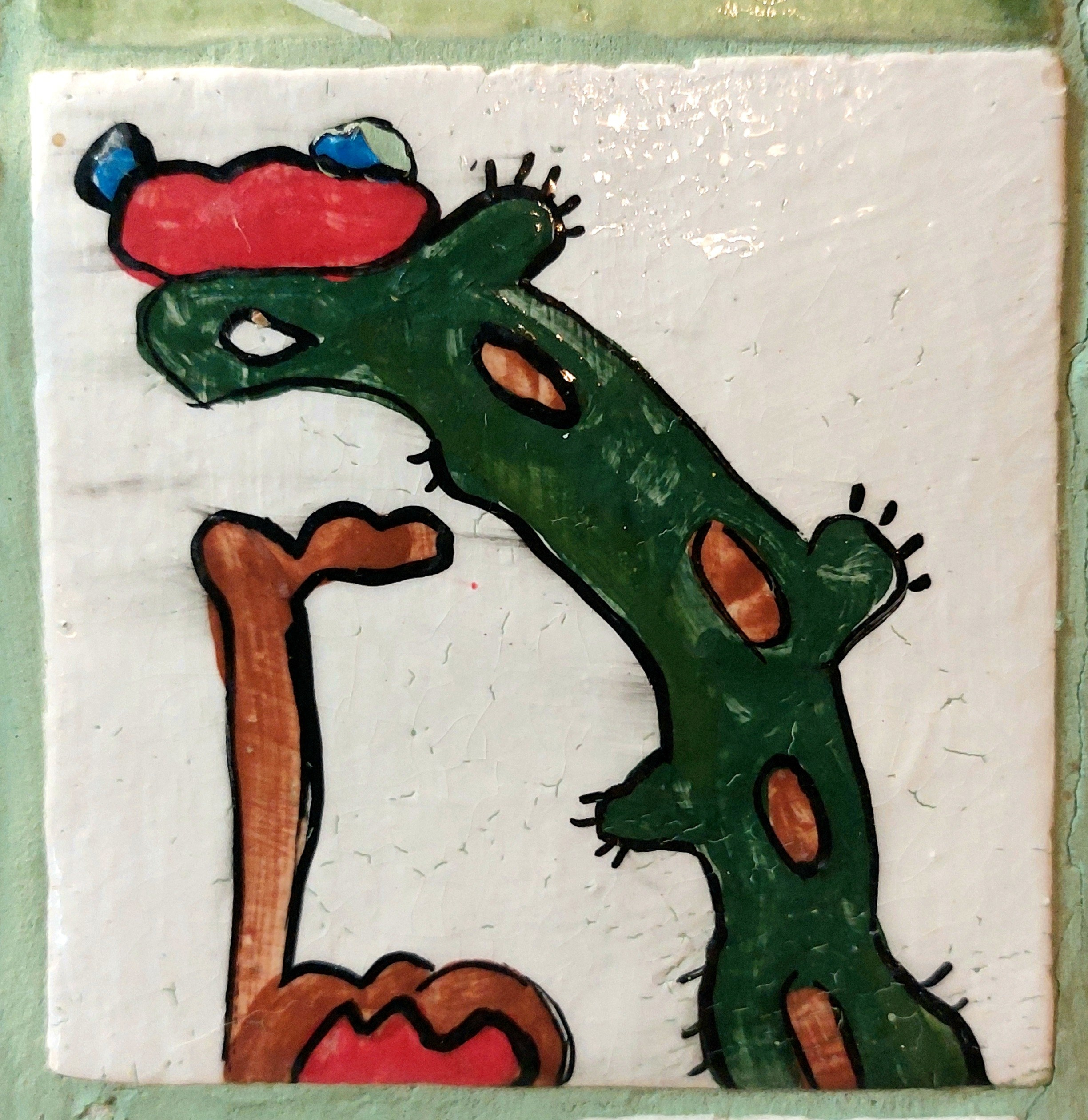 Много плиток-цветочков. Керамика с историей. Елена Рогалёва