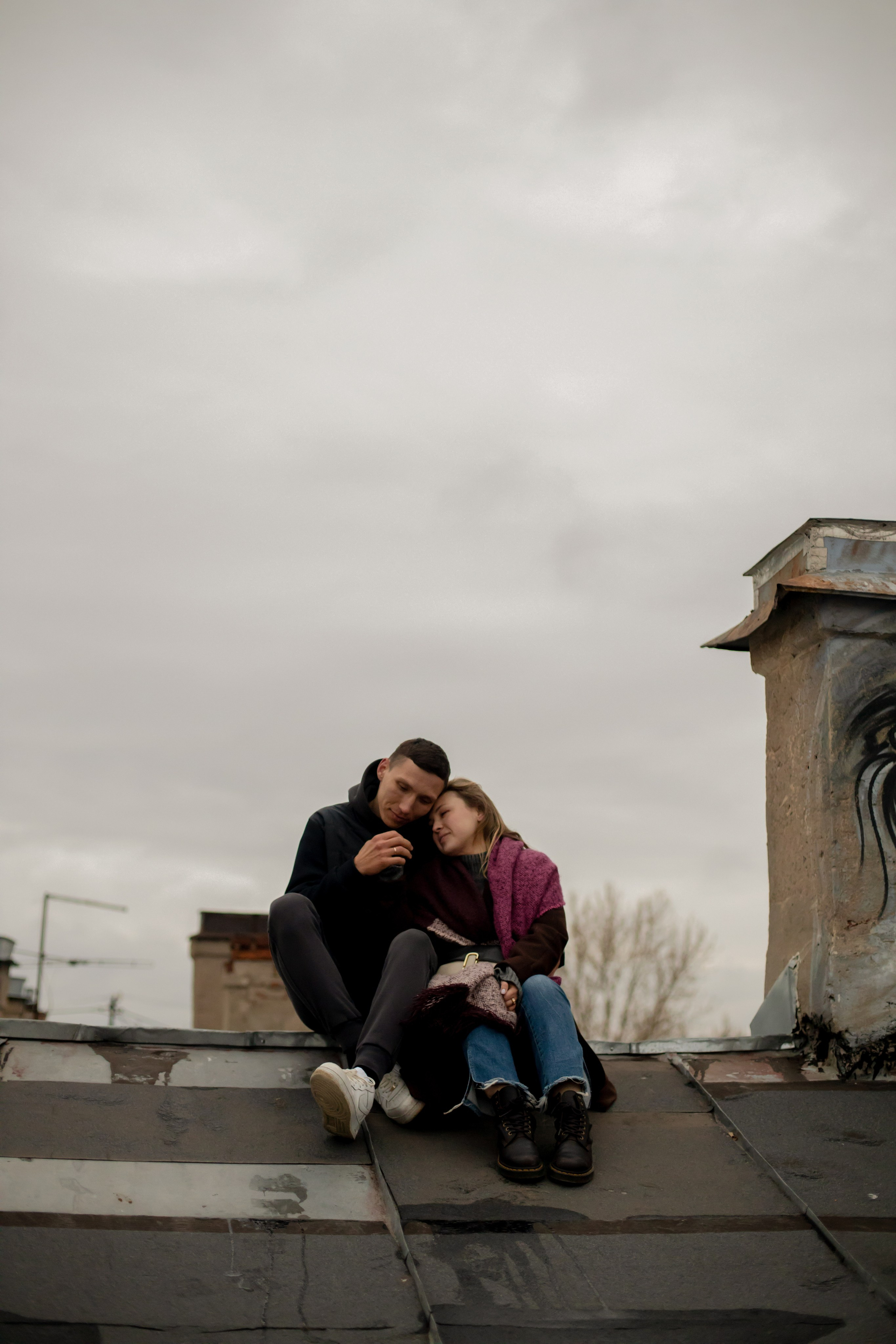 Лав стори на крыше. Свадебный и семейный фотограф в Москве Диана Левченко