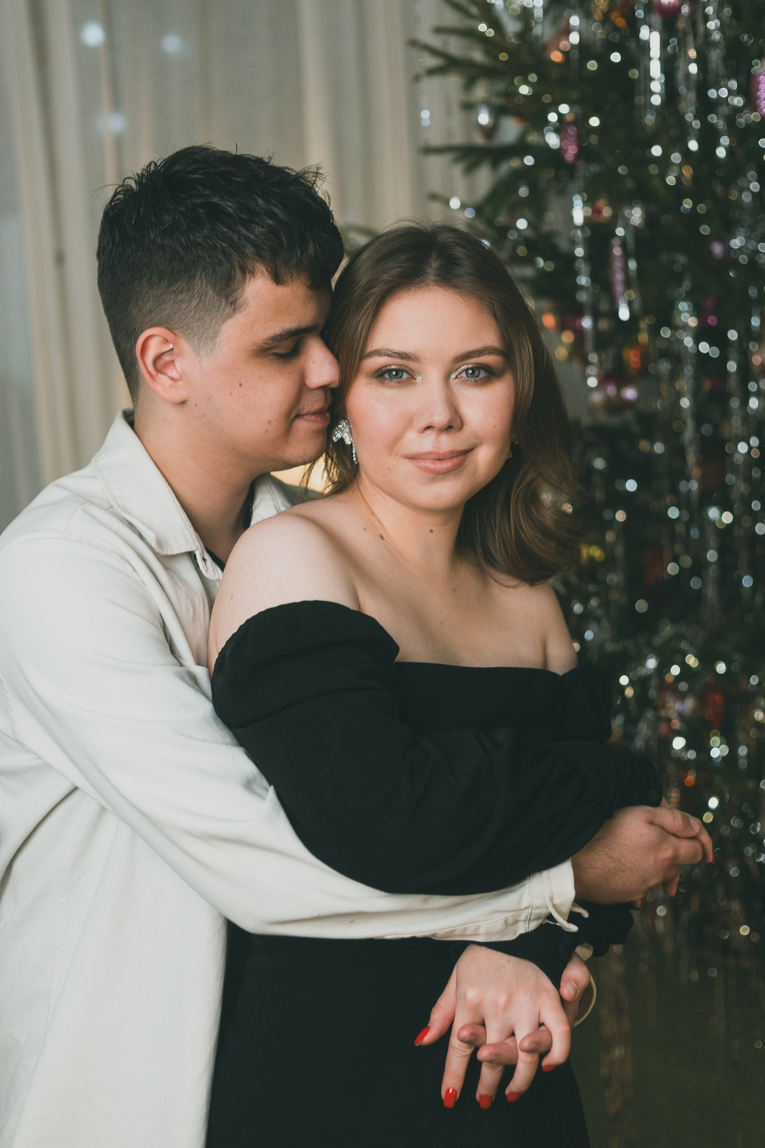 Новогодняя съёмка Ксюши и Миши. Репортажные и индивидуальные фотосъёмки в Москве