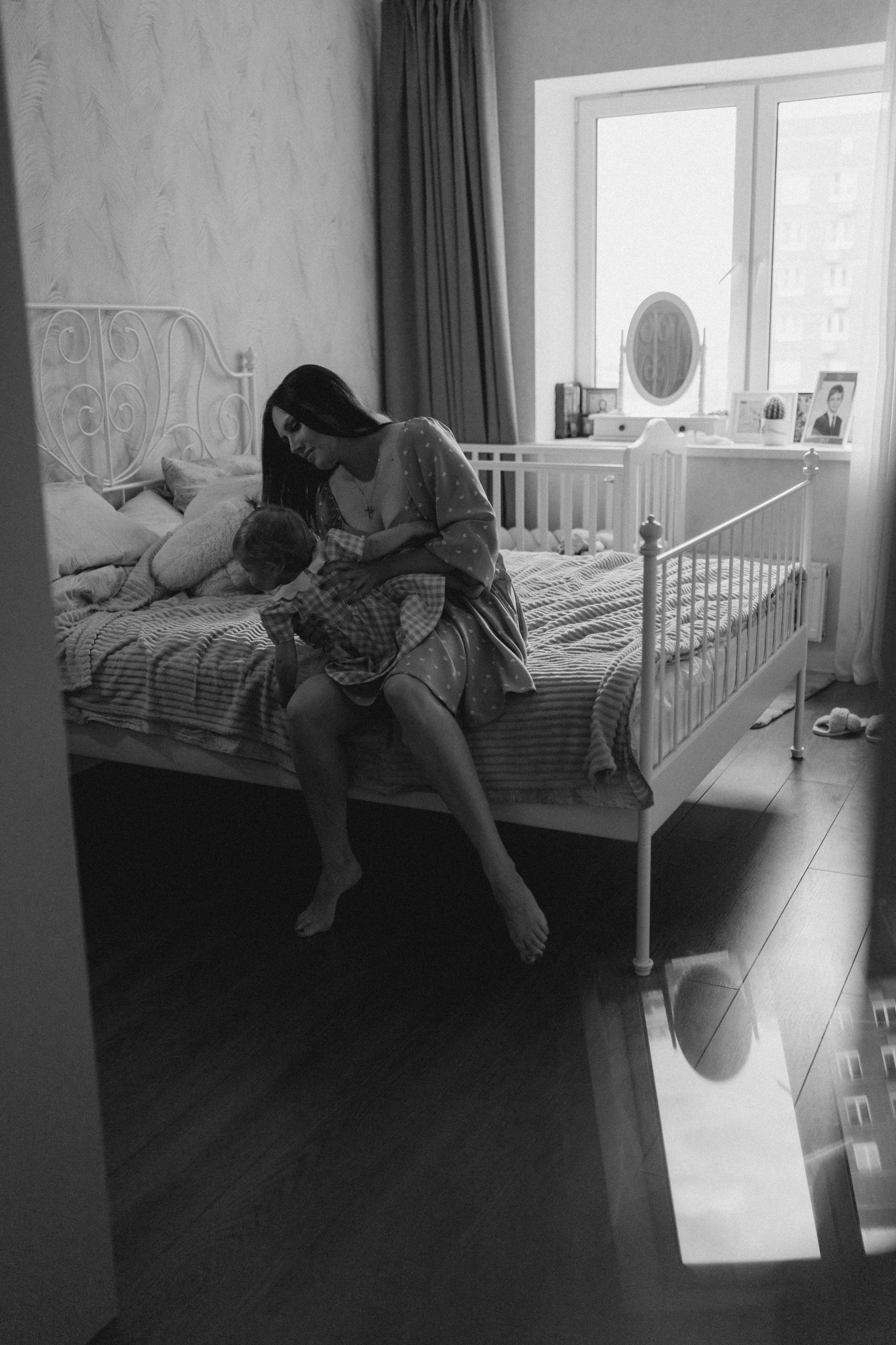 Семейная домашняя история Насти. Семейный фотограф в Москве и Люберцах Юлия Гуськова