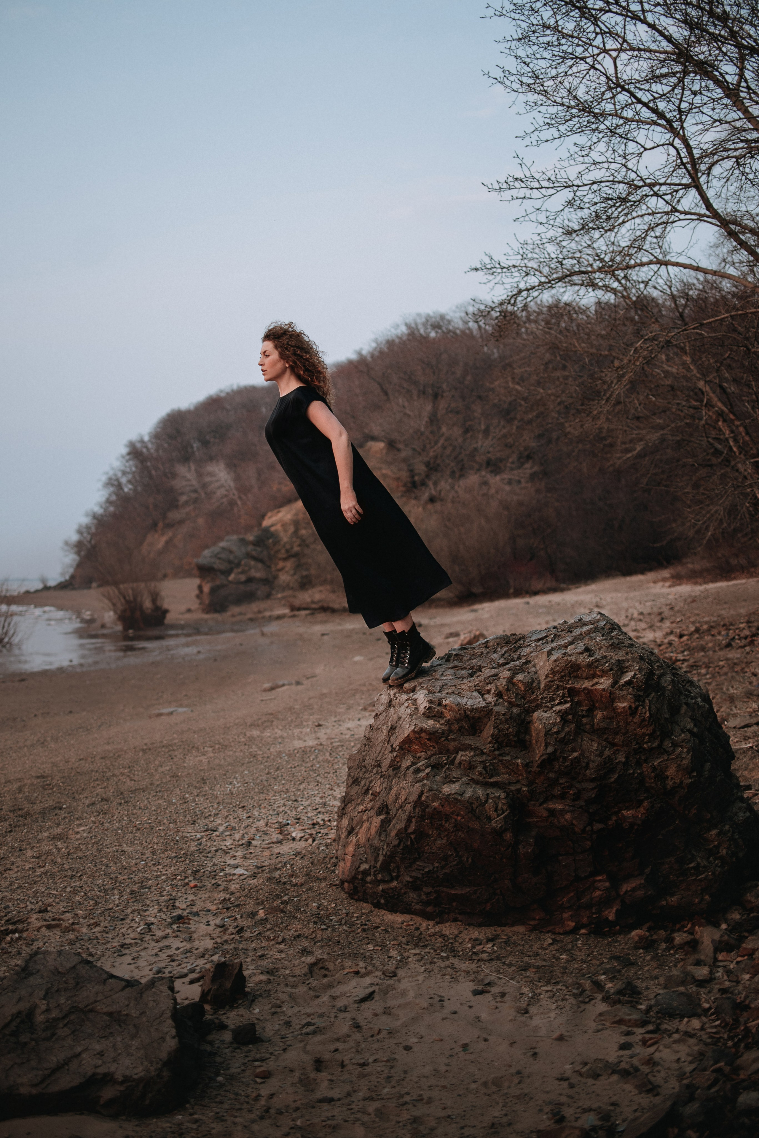 Прогулка: Ира и Гром весной. Портфолио