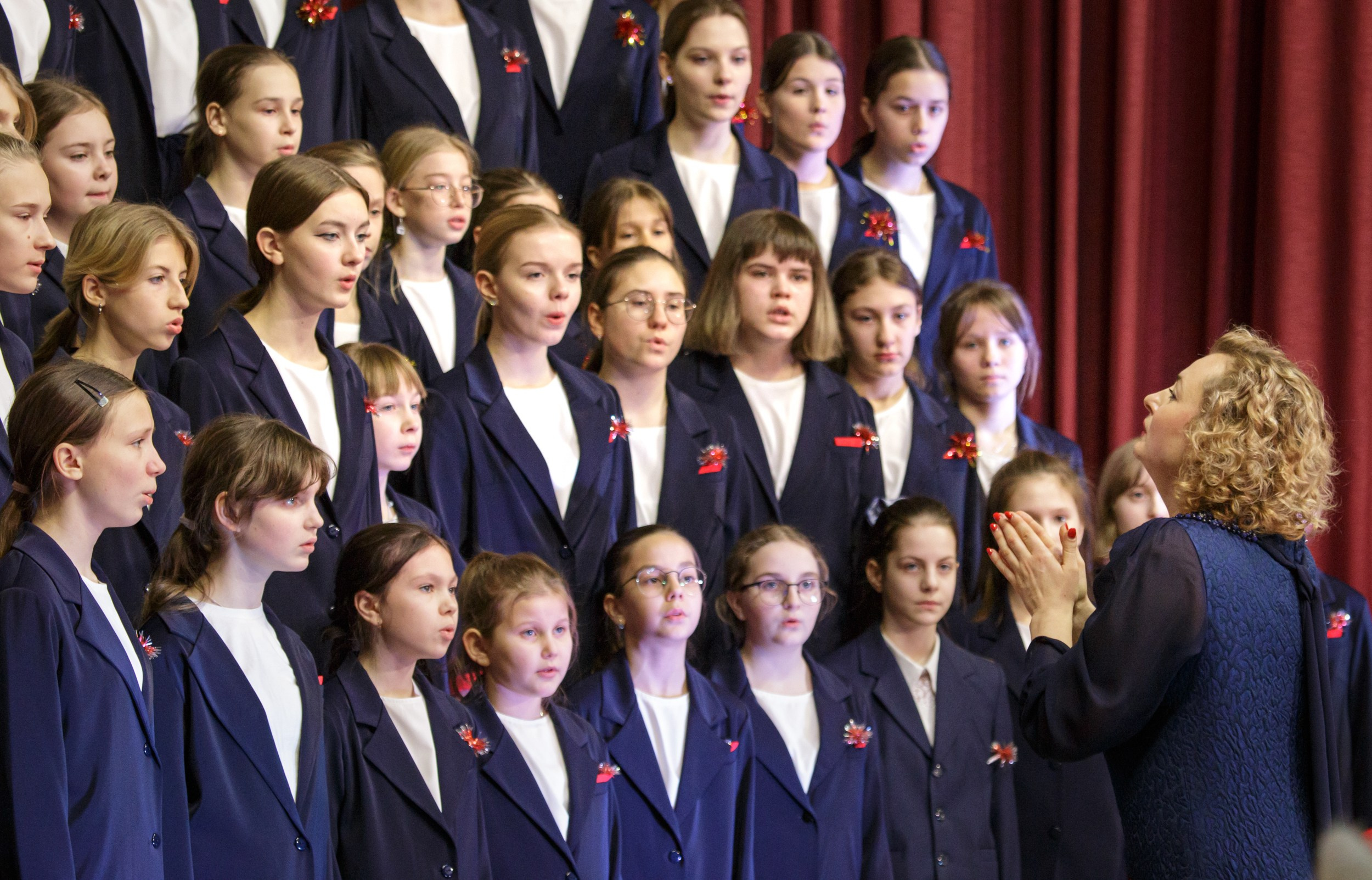 Выступление хоровых коллективов. Фотограф Юлия Близнецова