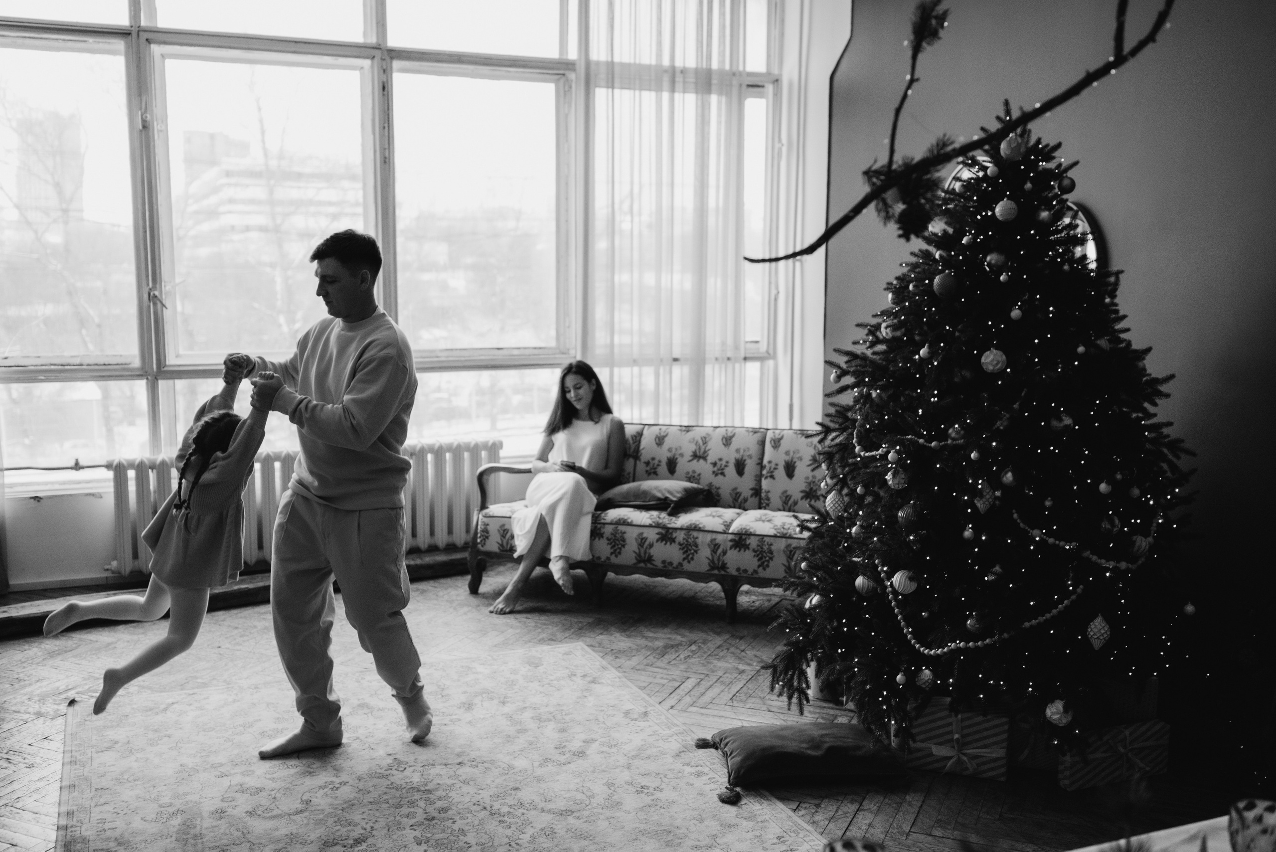 Семейная новогодняя фотосессия. Женский и семейный фотограф в Москве и Красногорске Светлана Левченко