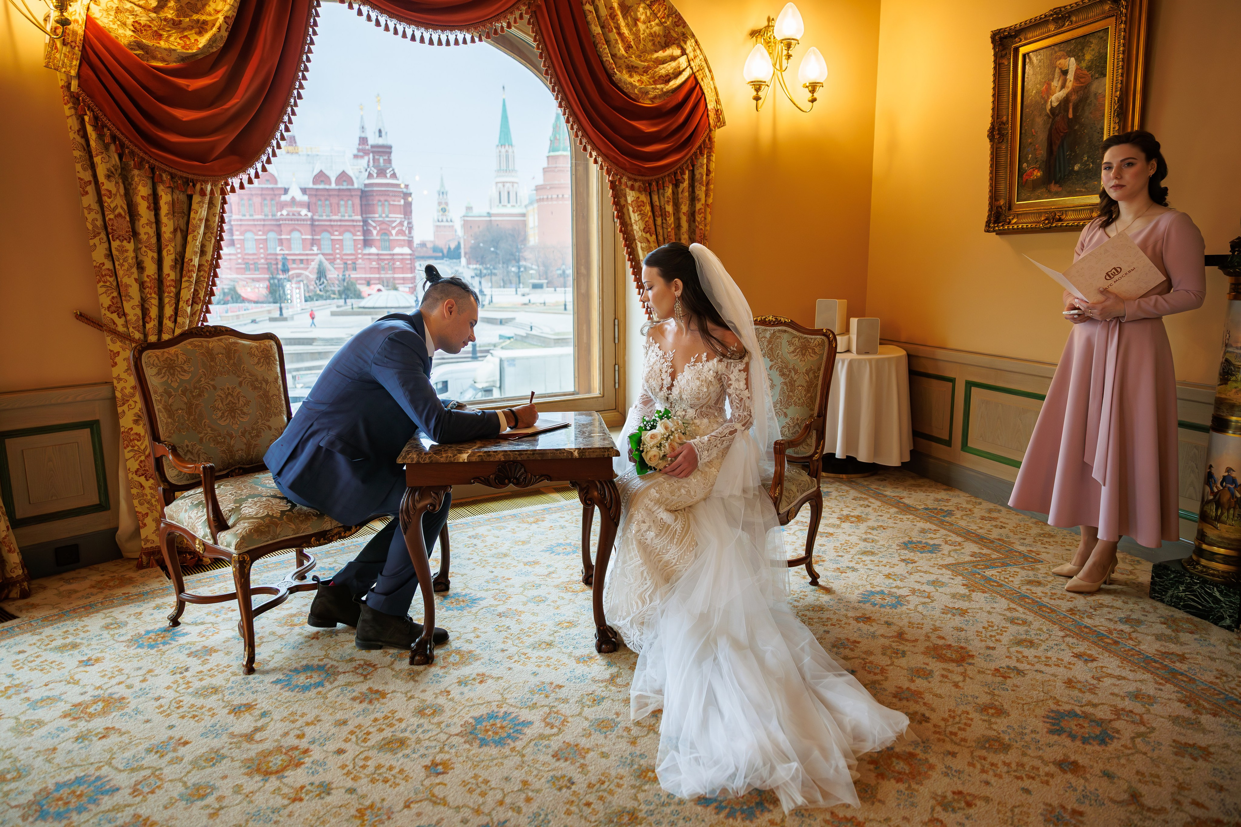 Регистрация брака в гостинице Националь