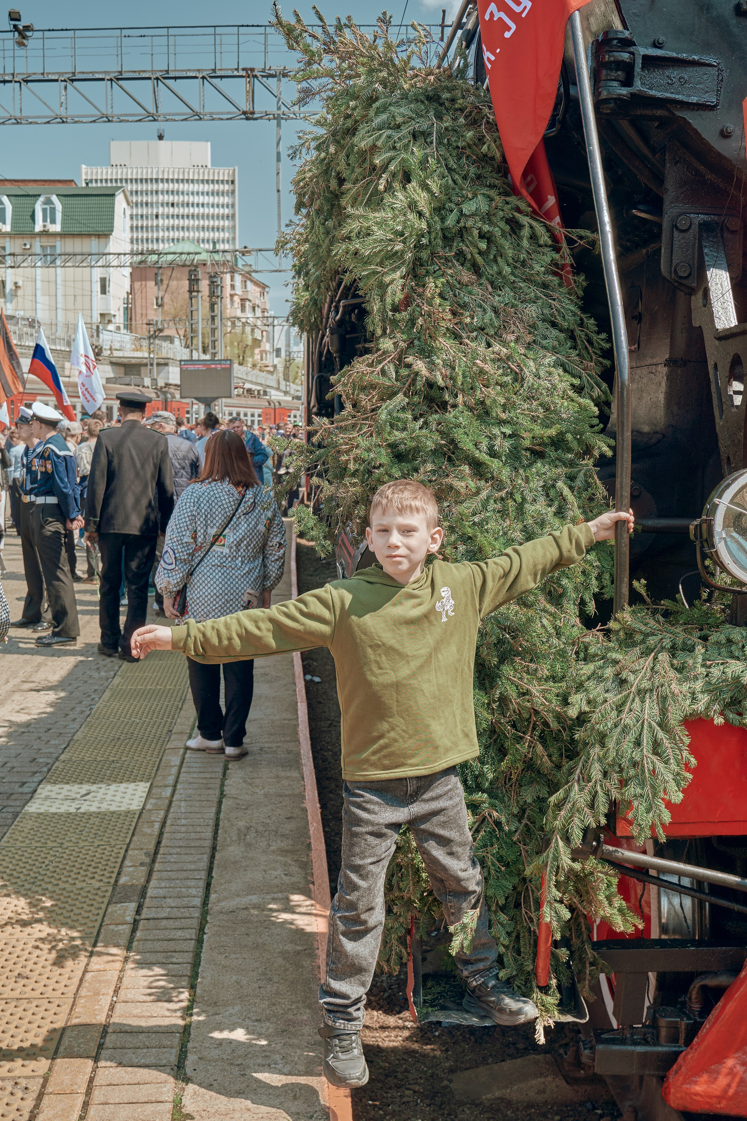 Поезд Победы!. Фотограф во Владивостоке