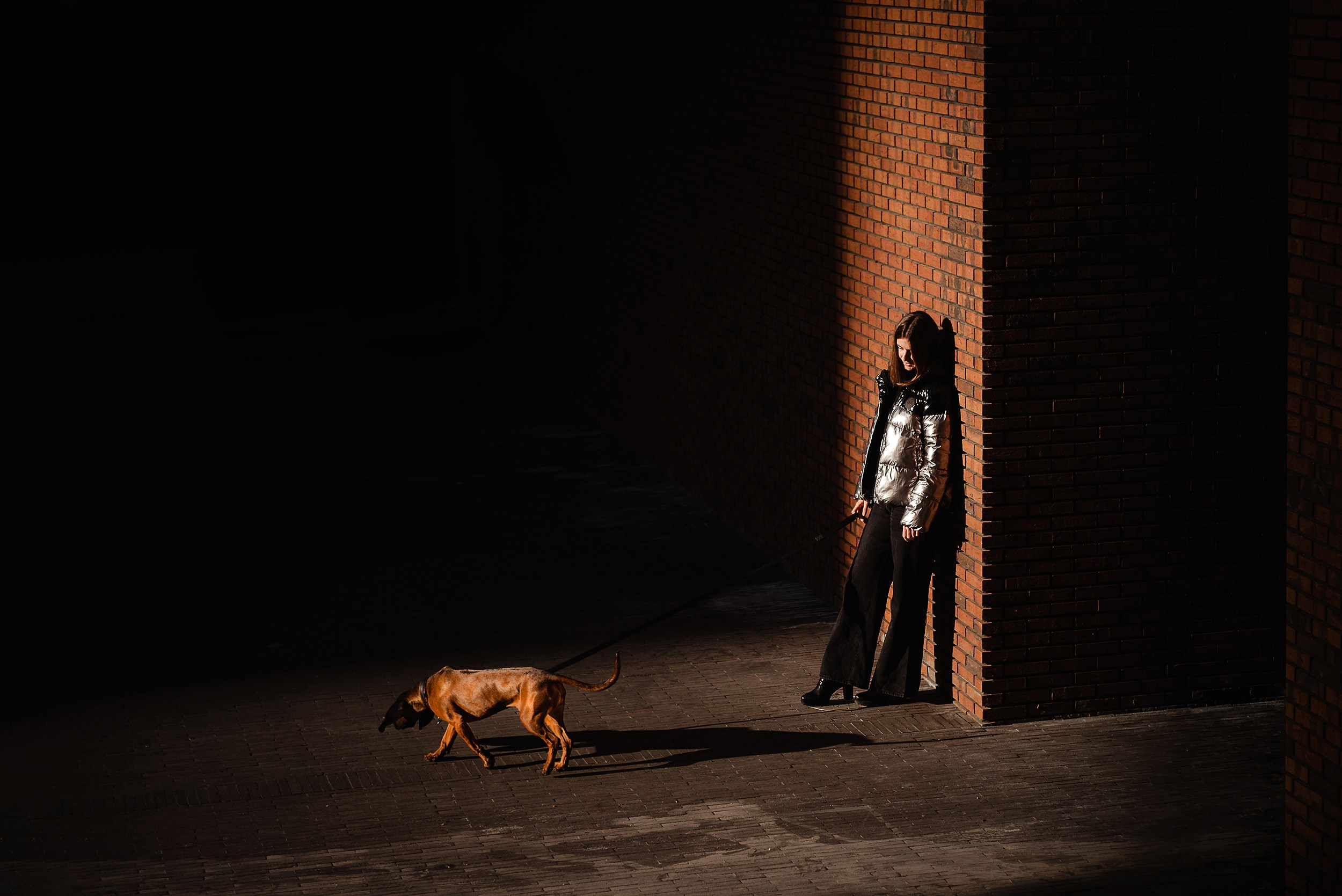 Катя, Дима и Дакота. Городская Love Story. Семейный Фотограф в Москве Ирина Хохлова