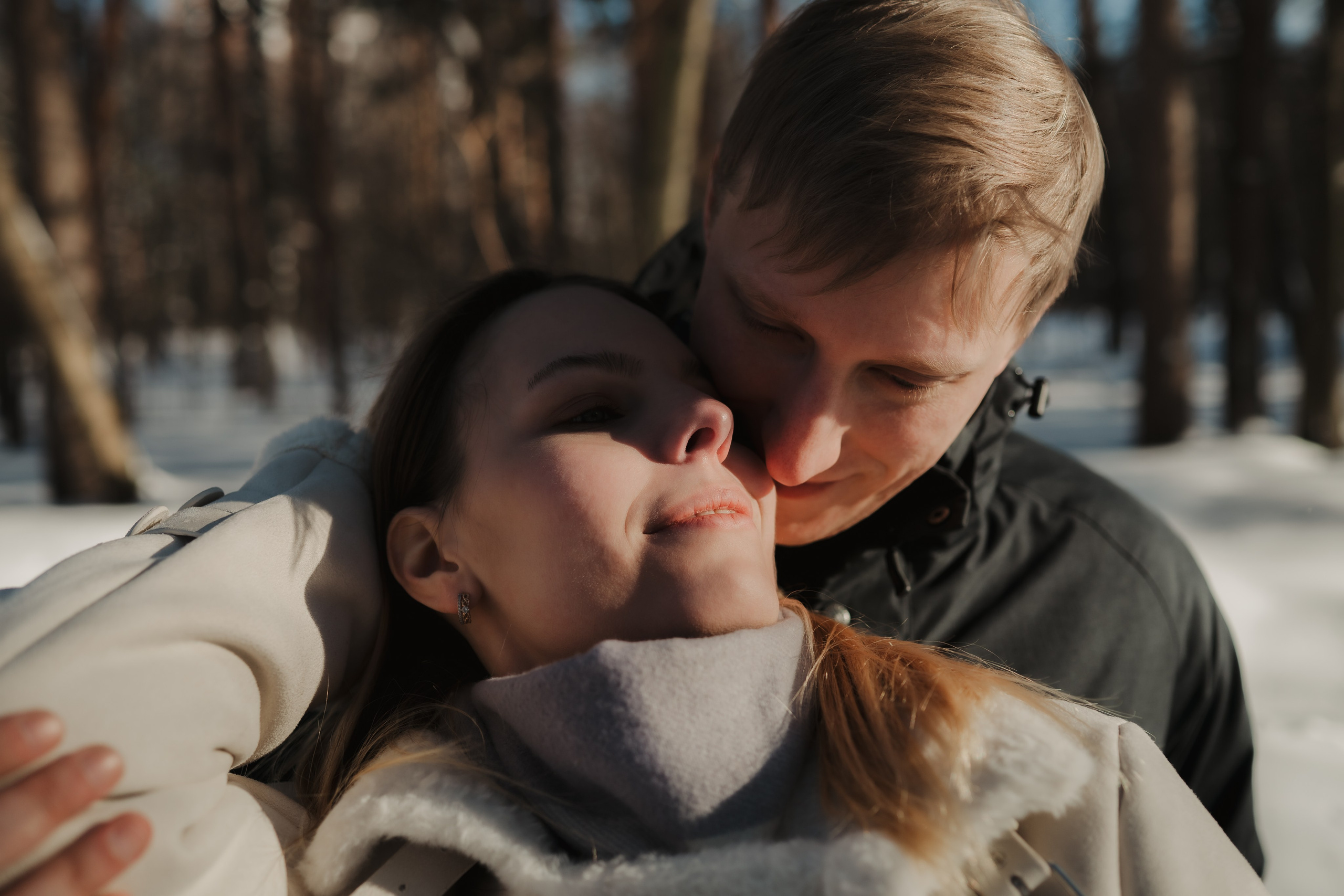 Зимняя LOVE STORY Вики, Артёма и Булочки. Семейный Фотограф в Москве Ирина Хохлова