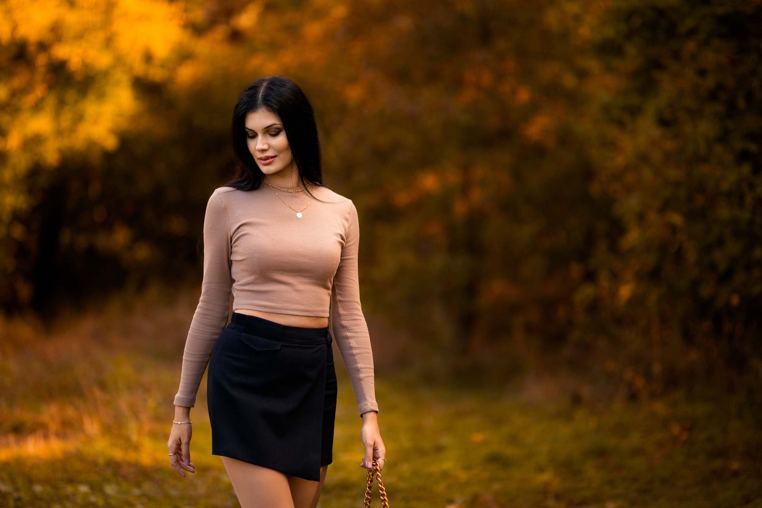 Осенняя съемка с Эльвирой в парке Воронежа