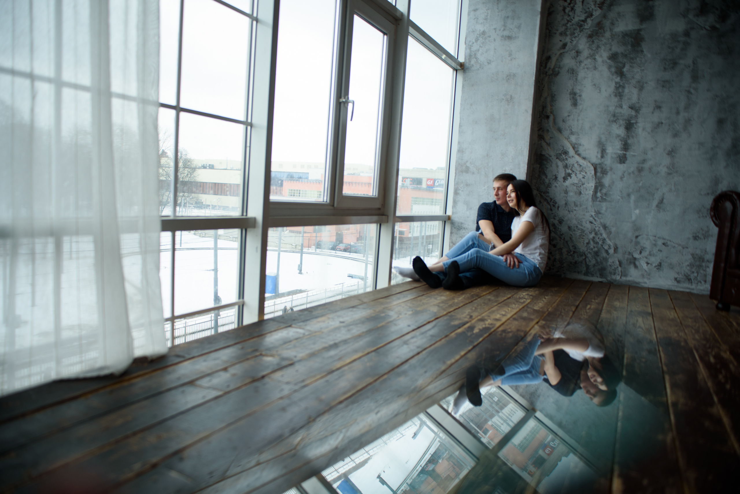 История любви. Фотосессия красивой пары в фотостудии. Предсвадебная съ. Фотокниги Филиппова Анна фотосессия Ярославль