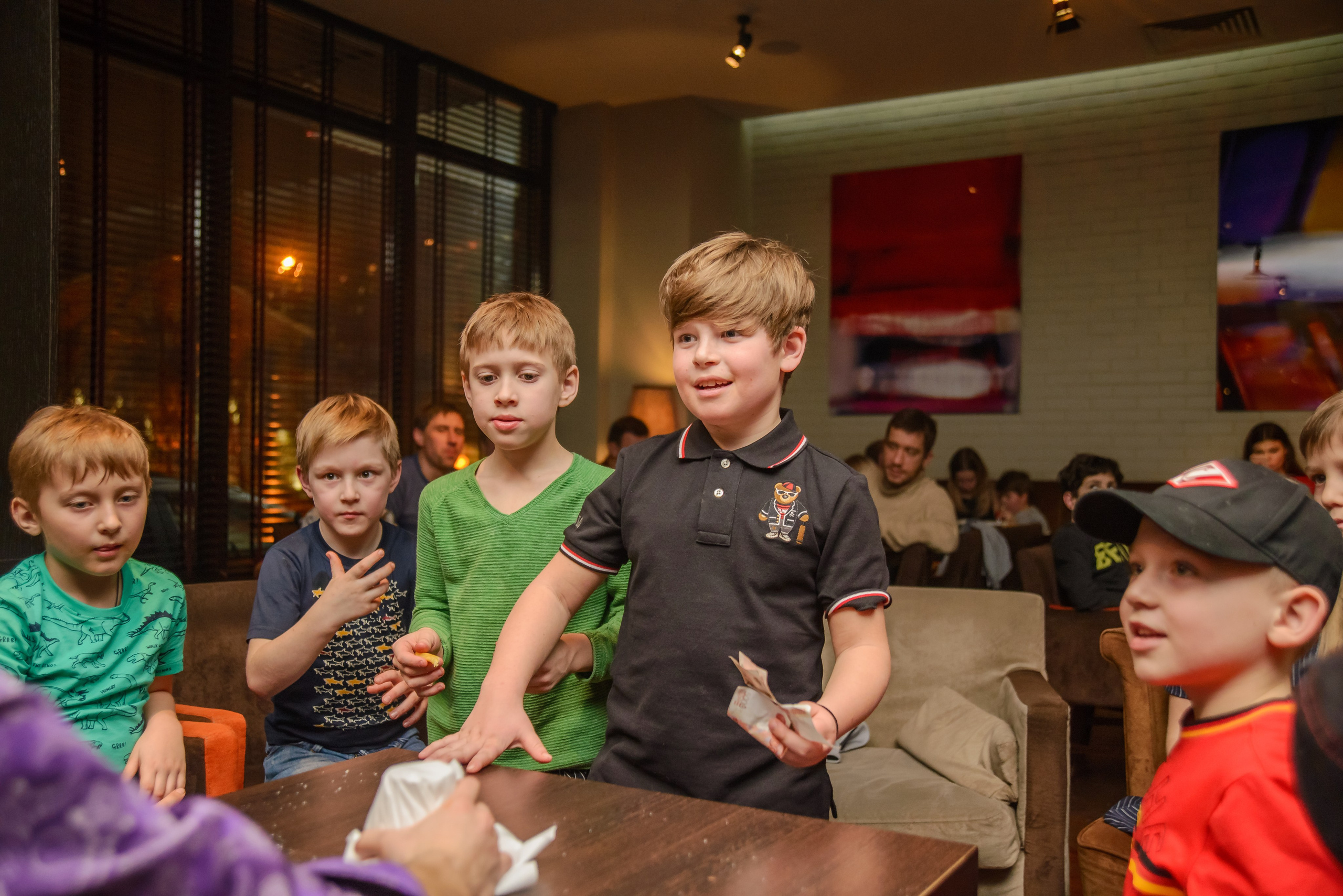 Детский день рождения в ресторане