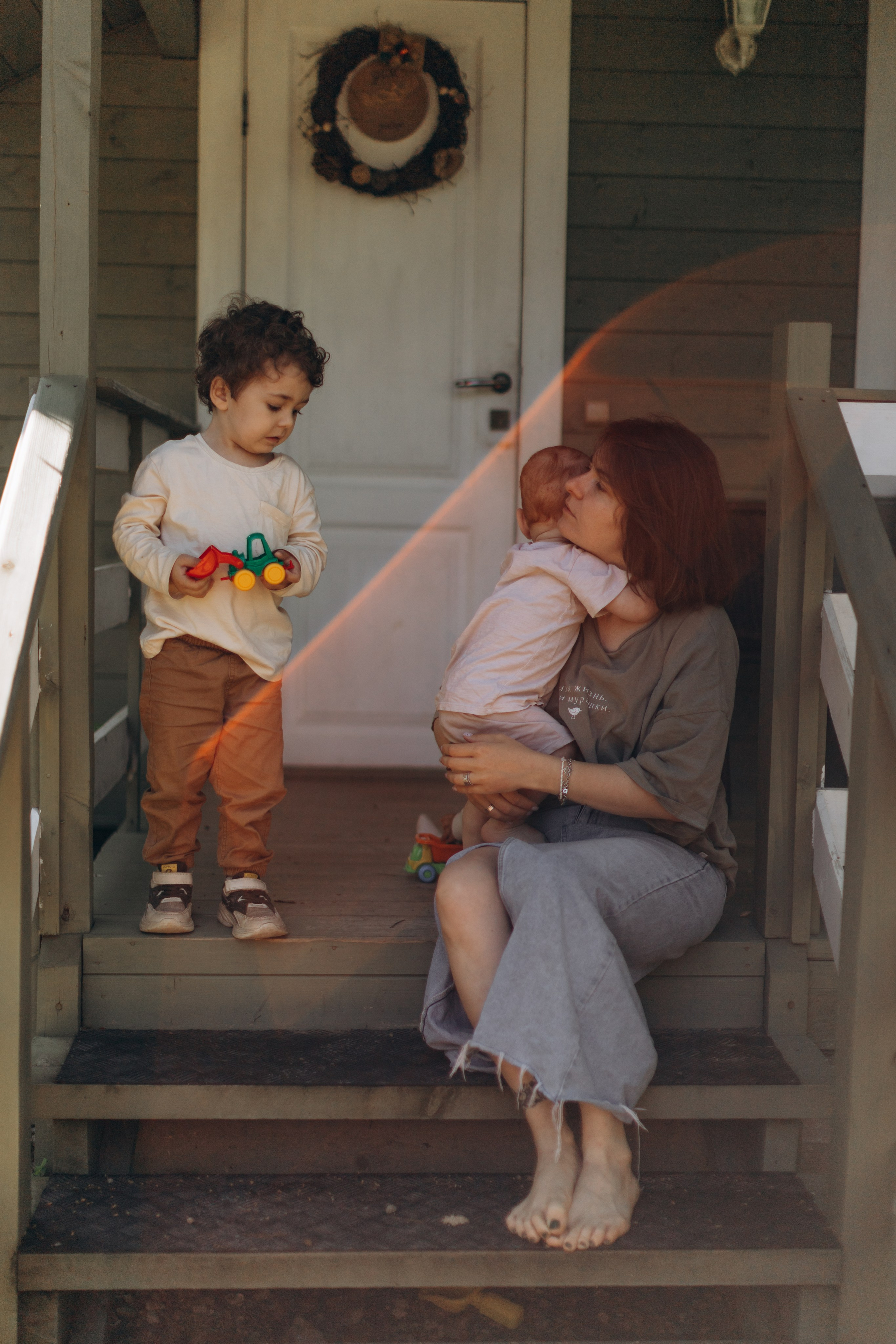 Настя и ее мальчишки. Семейный фотограф Полина Сарина Москва