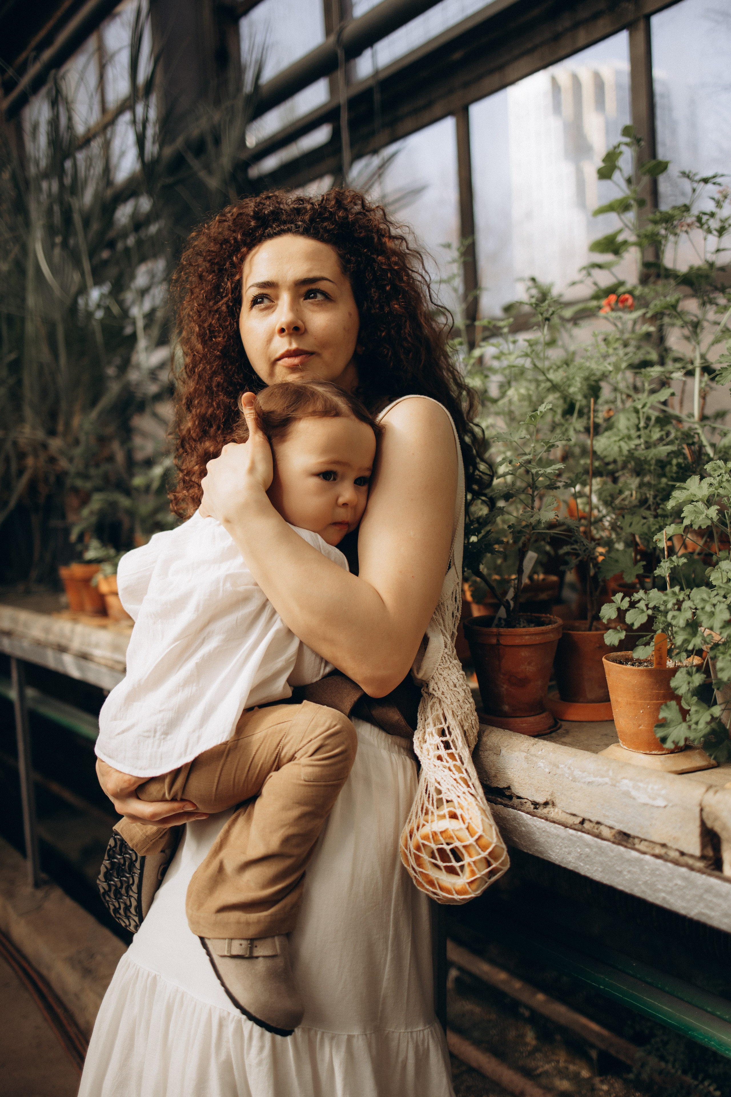 Прогулка по оранжерее. Семейный фотограф в Москве Ксения Аганина