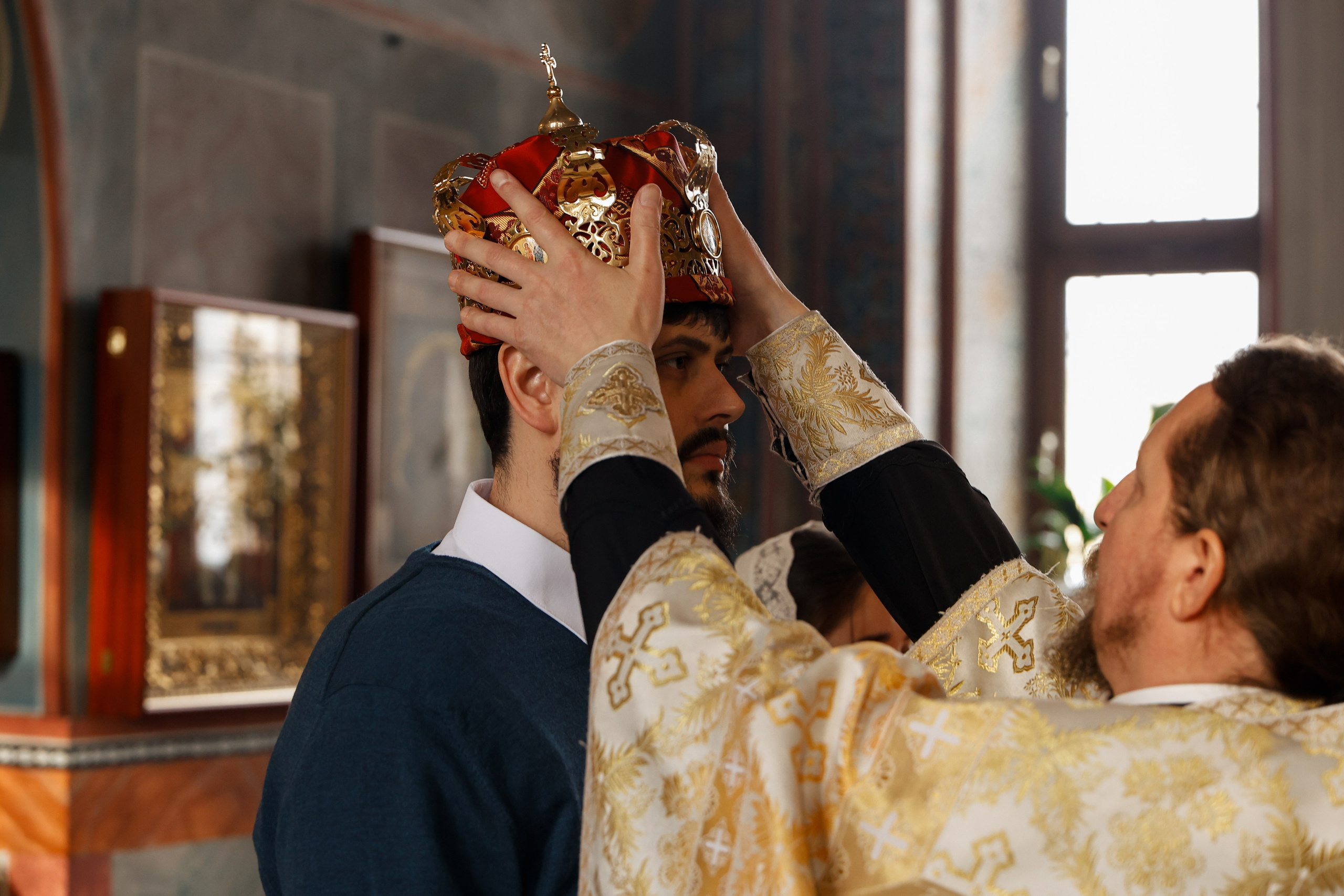 Венчание в Церкви Успения Пресвятой Богородицы в Химках. Фотограф Анастасия Залевская