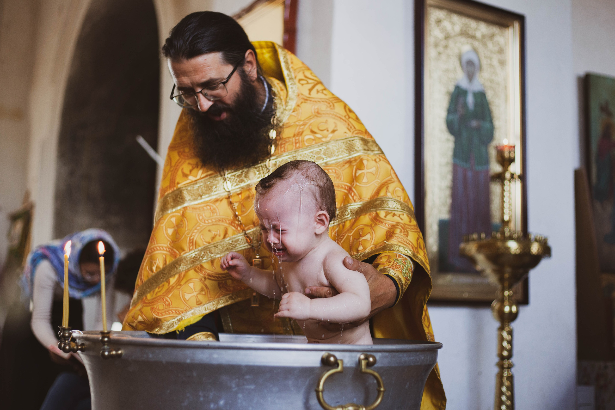 Таинство Крещения (репортажная съемка). Moscow_CPC