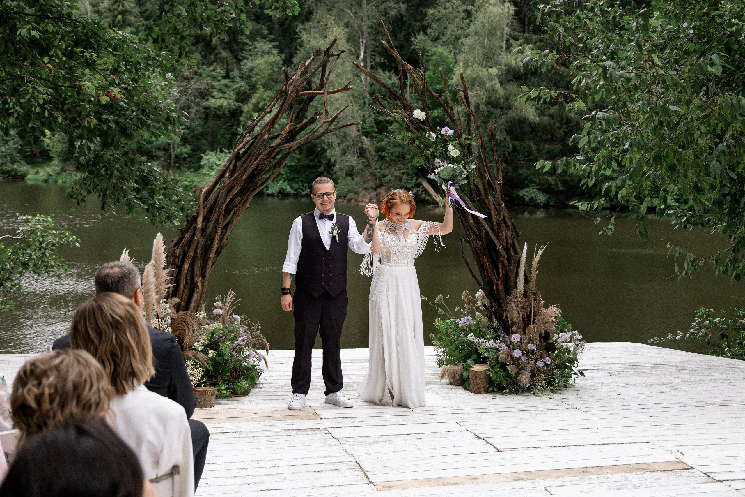 Свадебная церемония у воды. Свадебный фотограф и видеограф в Москве, Виктор Архилюк