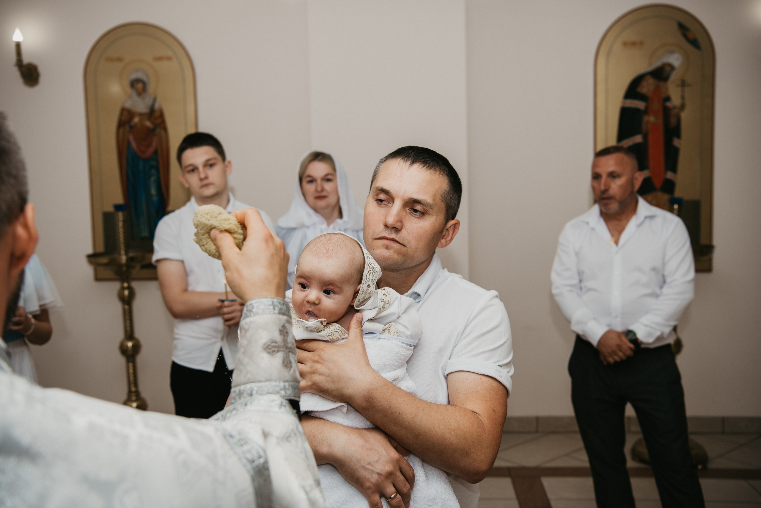 Крещение Евгения. Фотограф на выписку из роддома в Москве и МО