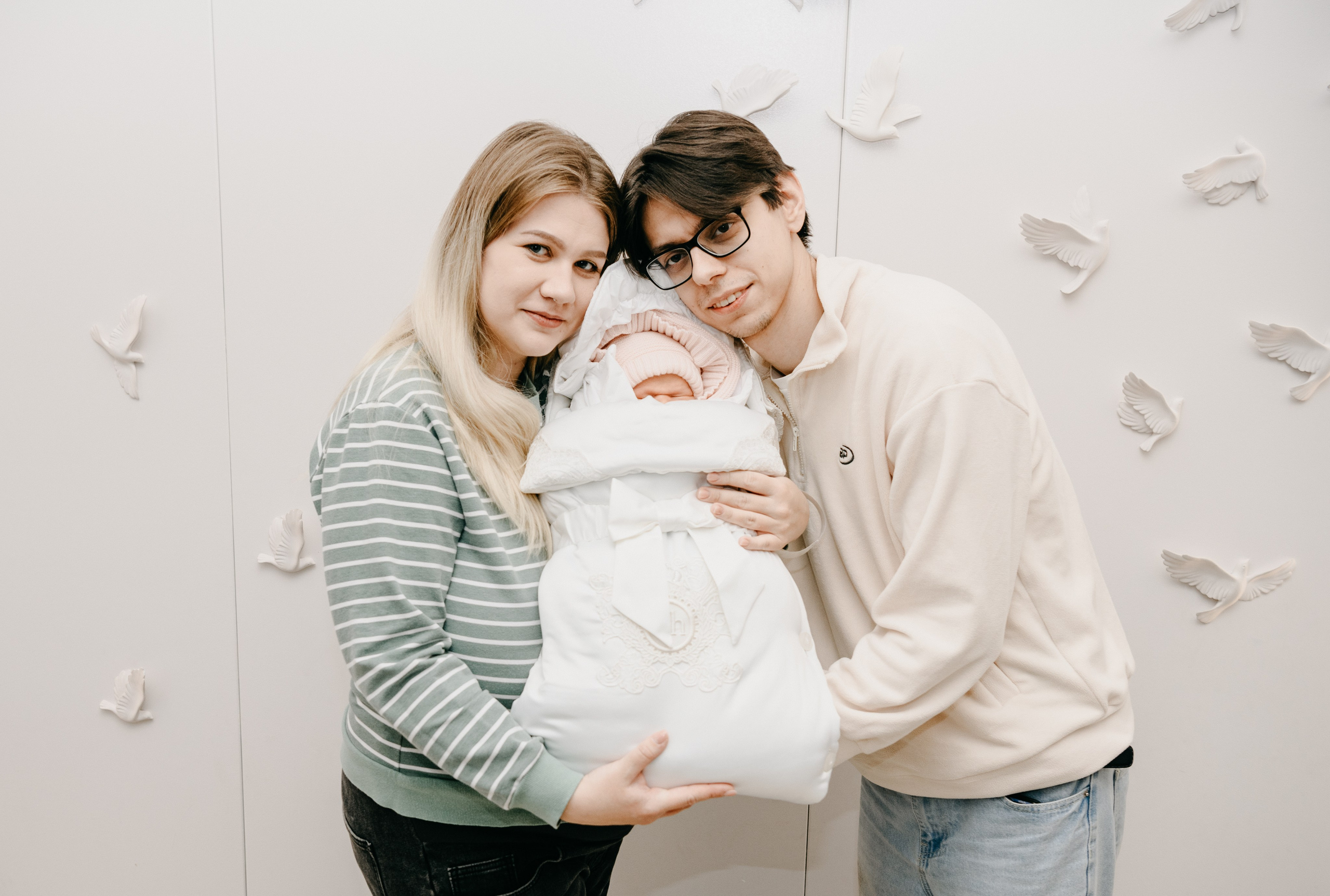 Выписка Арины. 4 роддом. Фотограф на выписку из роддома в Москве и МО