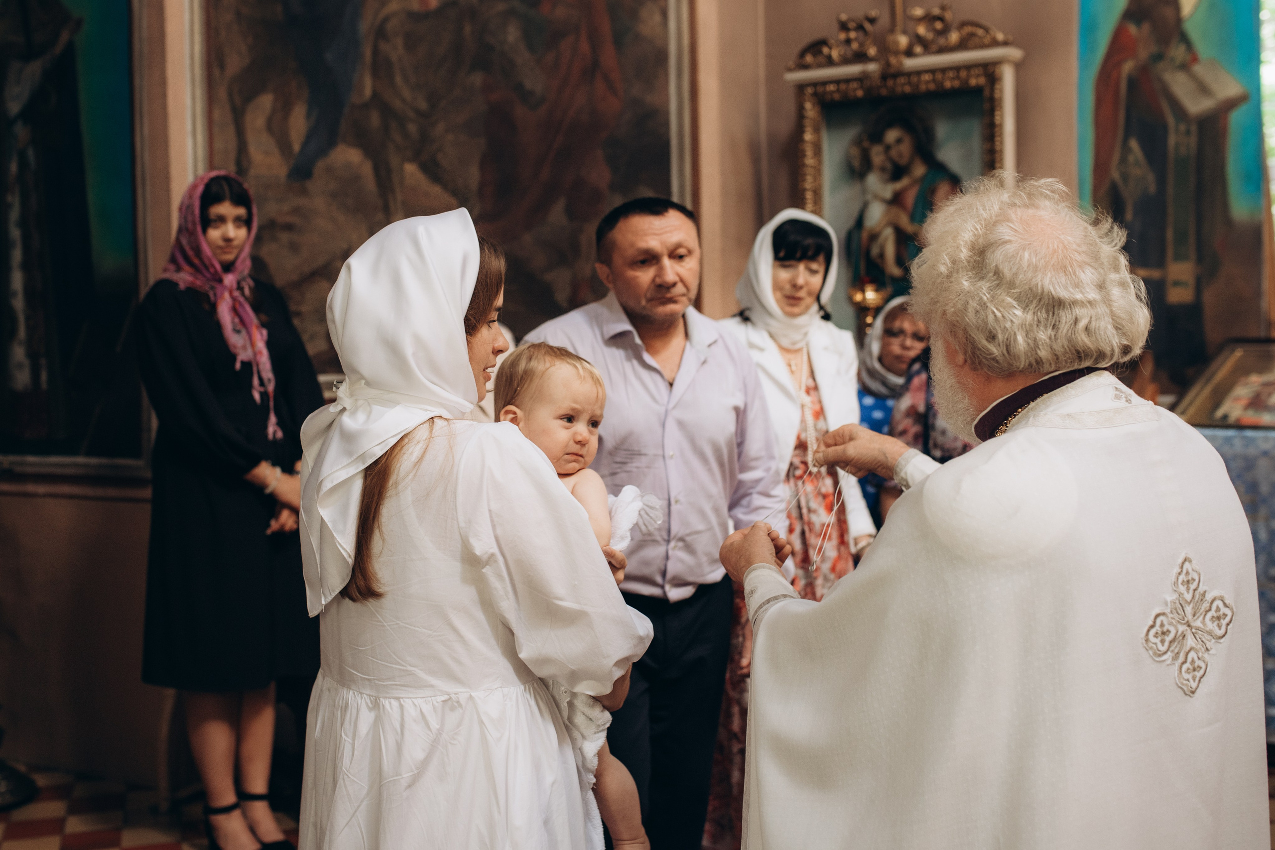 Крещение Христина. Семейный и домашний фотограф в Москве и МО Королева Валерия