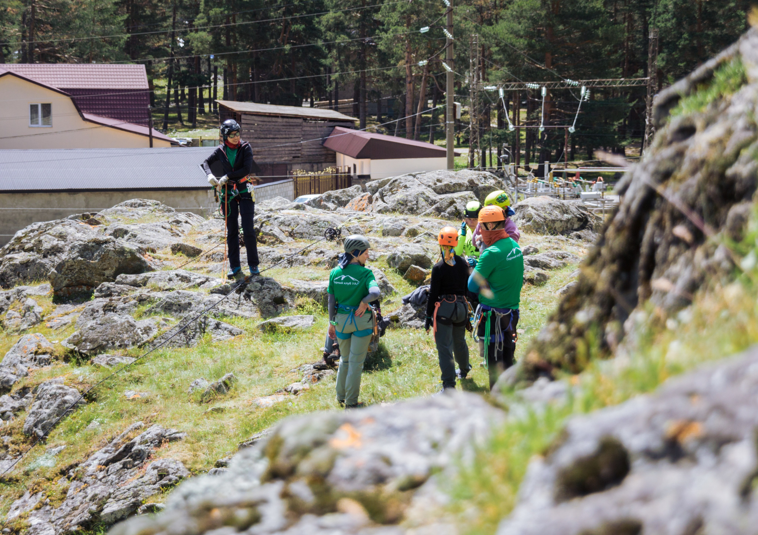 Тренировка на скалах в альплагере (Пример съемки). Фотограф Котий Даниил