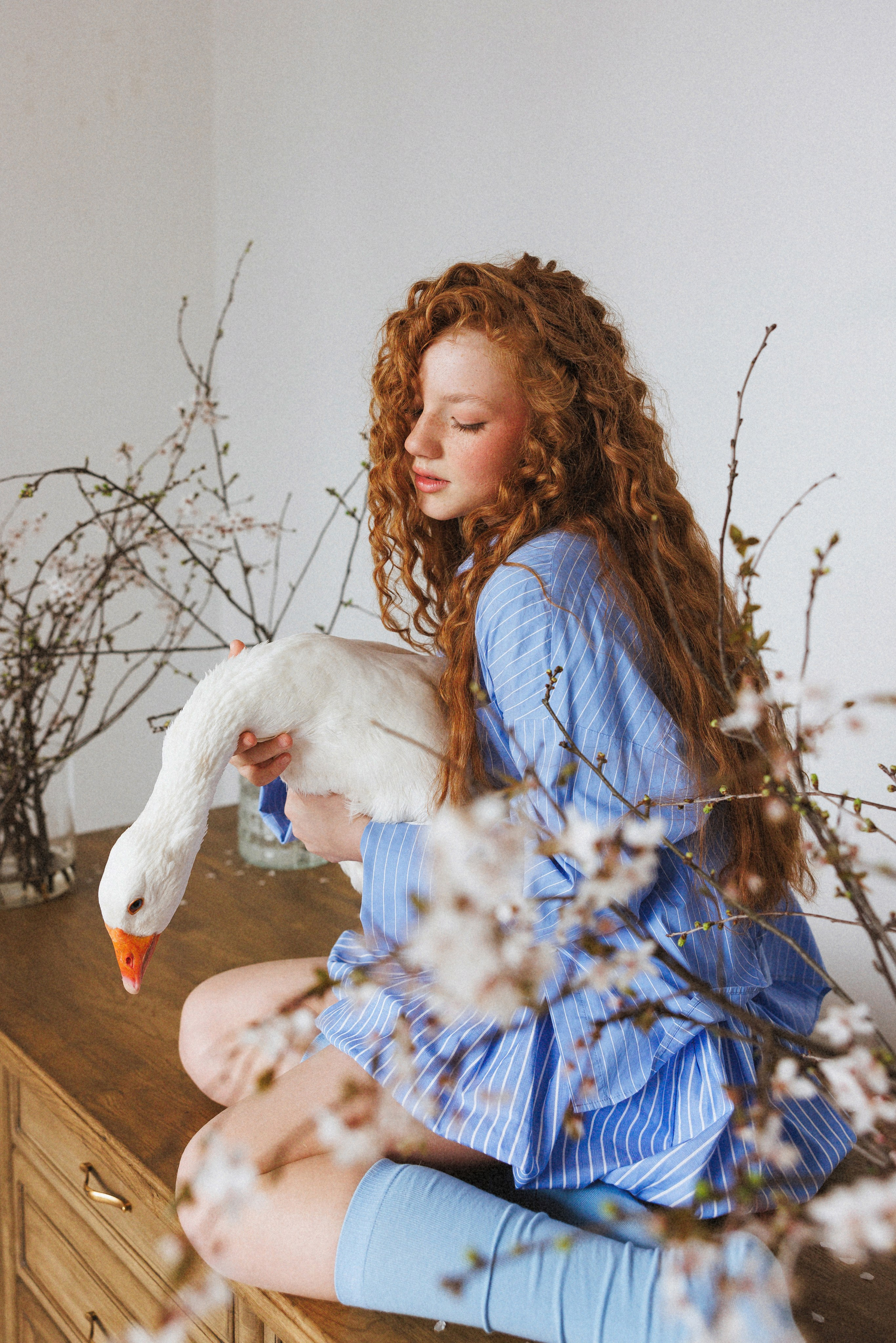 Фотосессия с Гусем в фотостудии «Lite, город Краснодар. Семейный и детский фотограф в Краснодаре Анна Трашкова