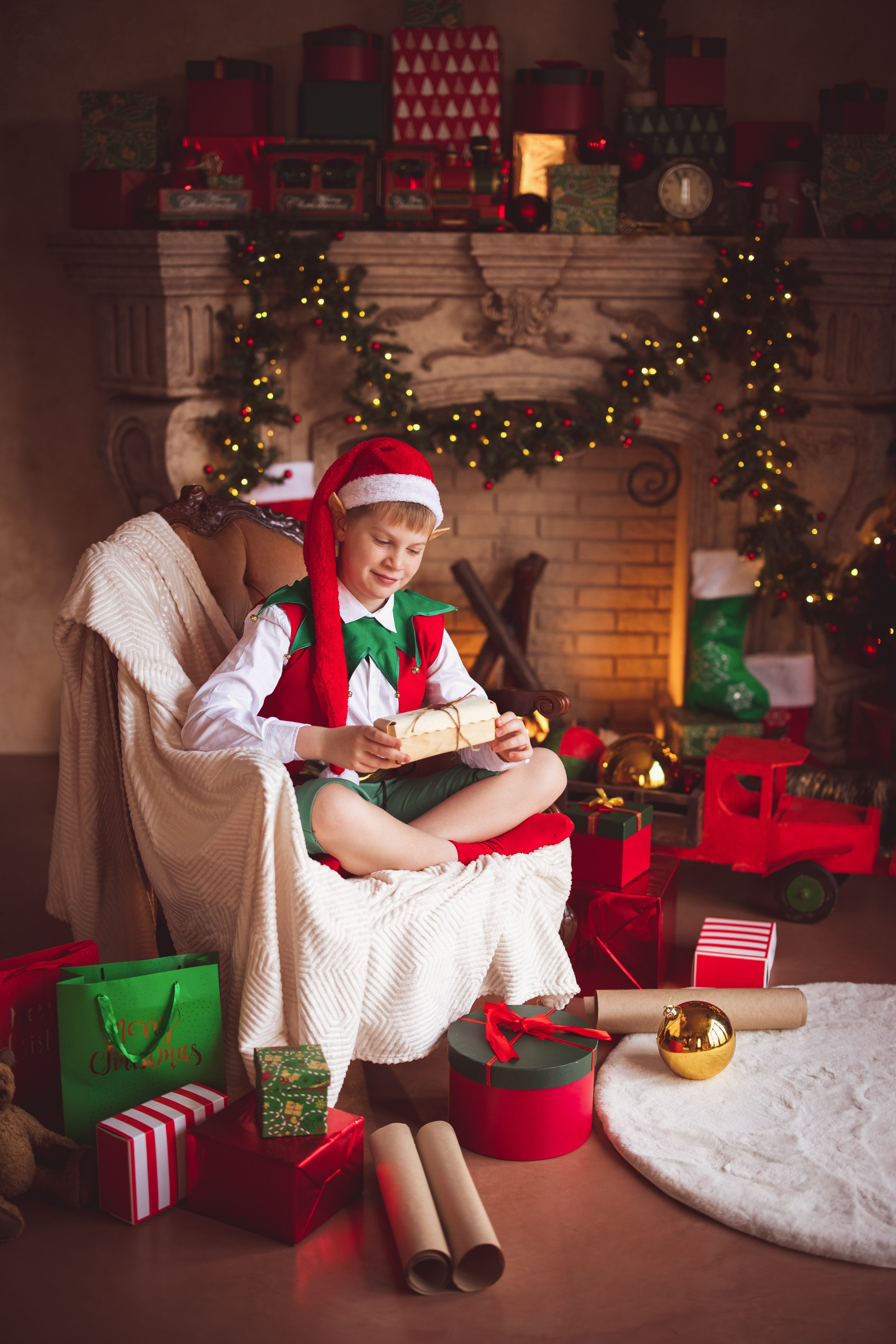 Новогодние ЭЛЬФЫ. Семейный и детский фотограф в Краснодаре Анна Трашкова