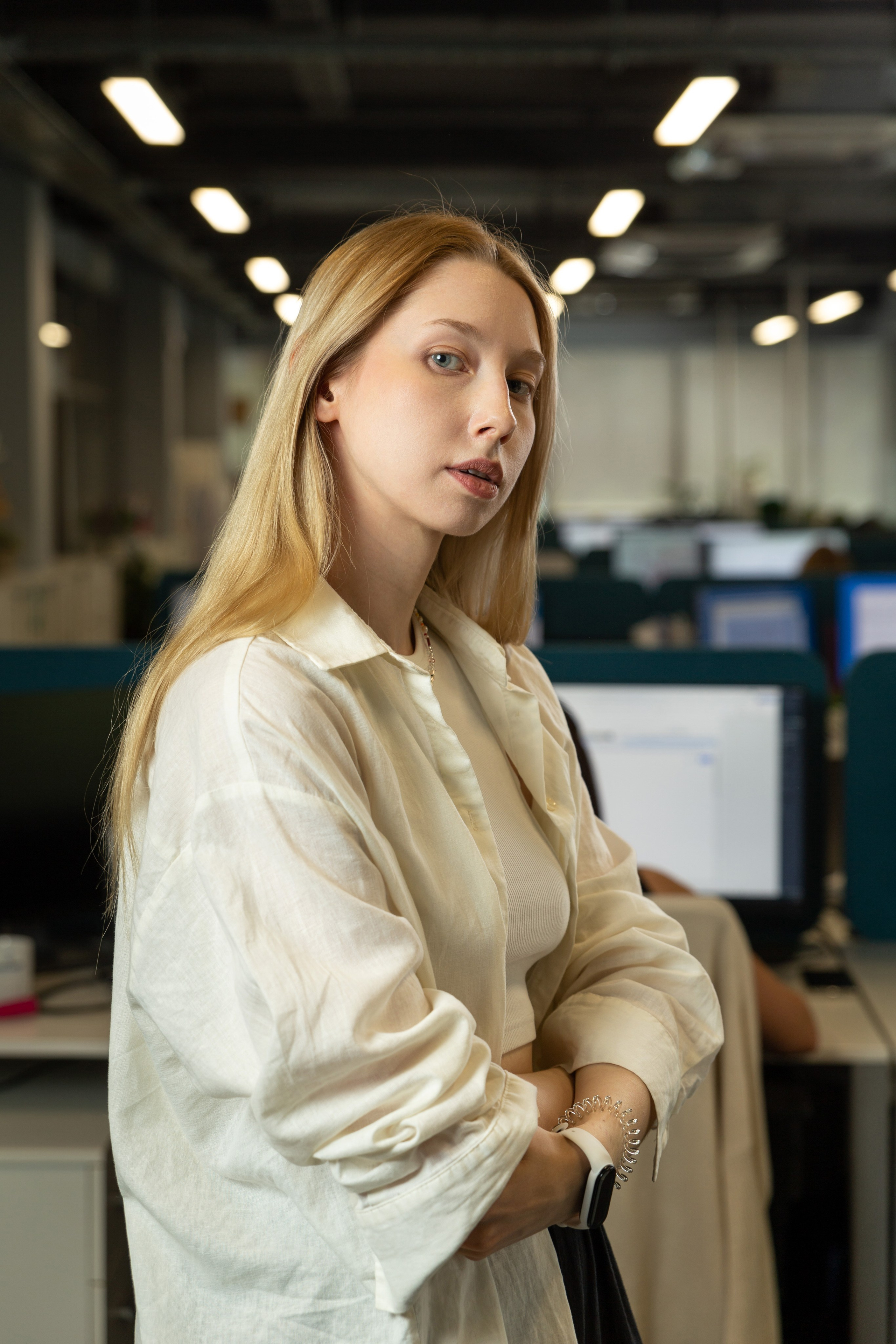 Съёмка сотрудников в офисе для сайта компании